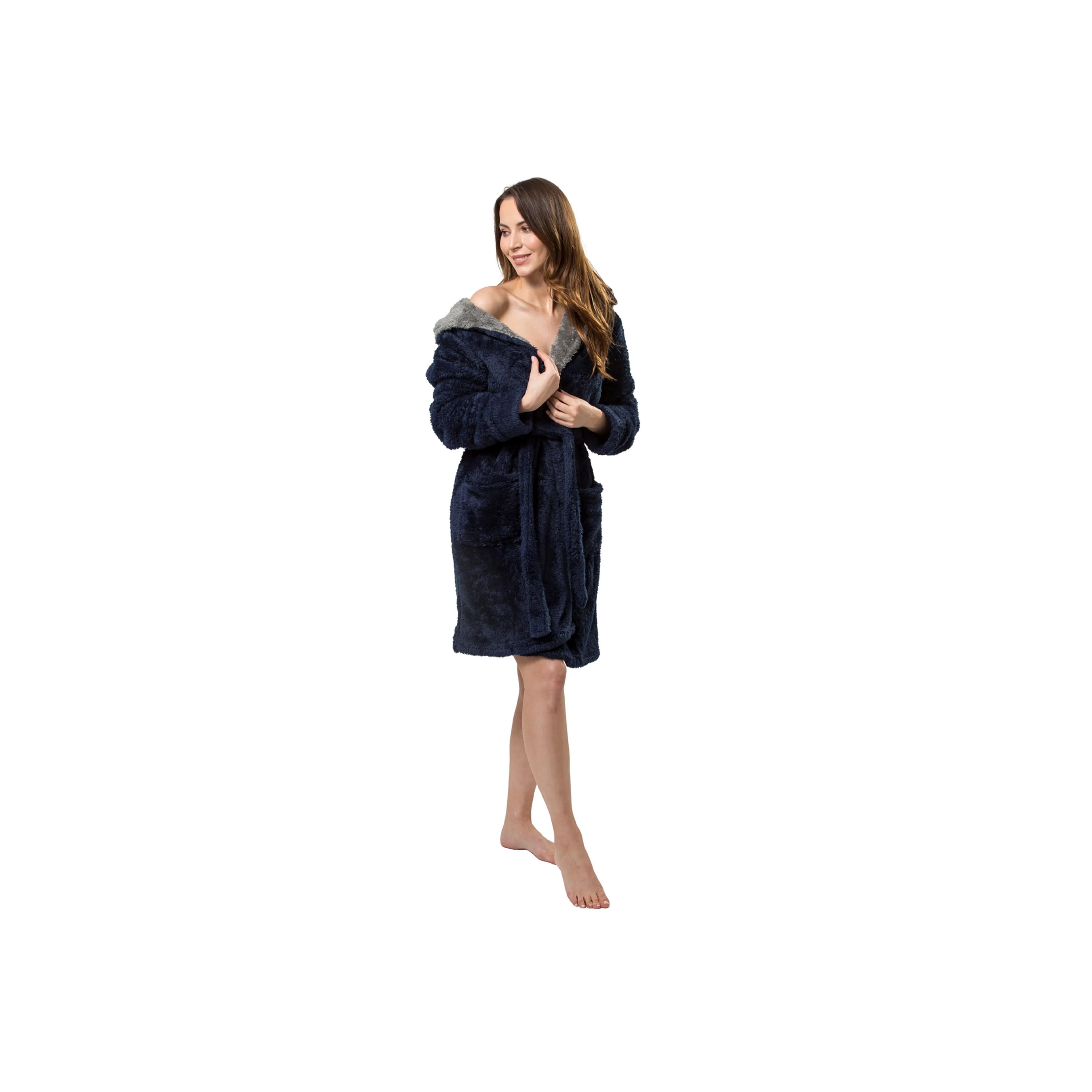 Bademantel Jordan Navy-Grey L