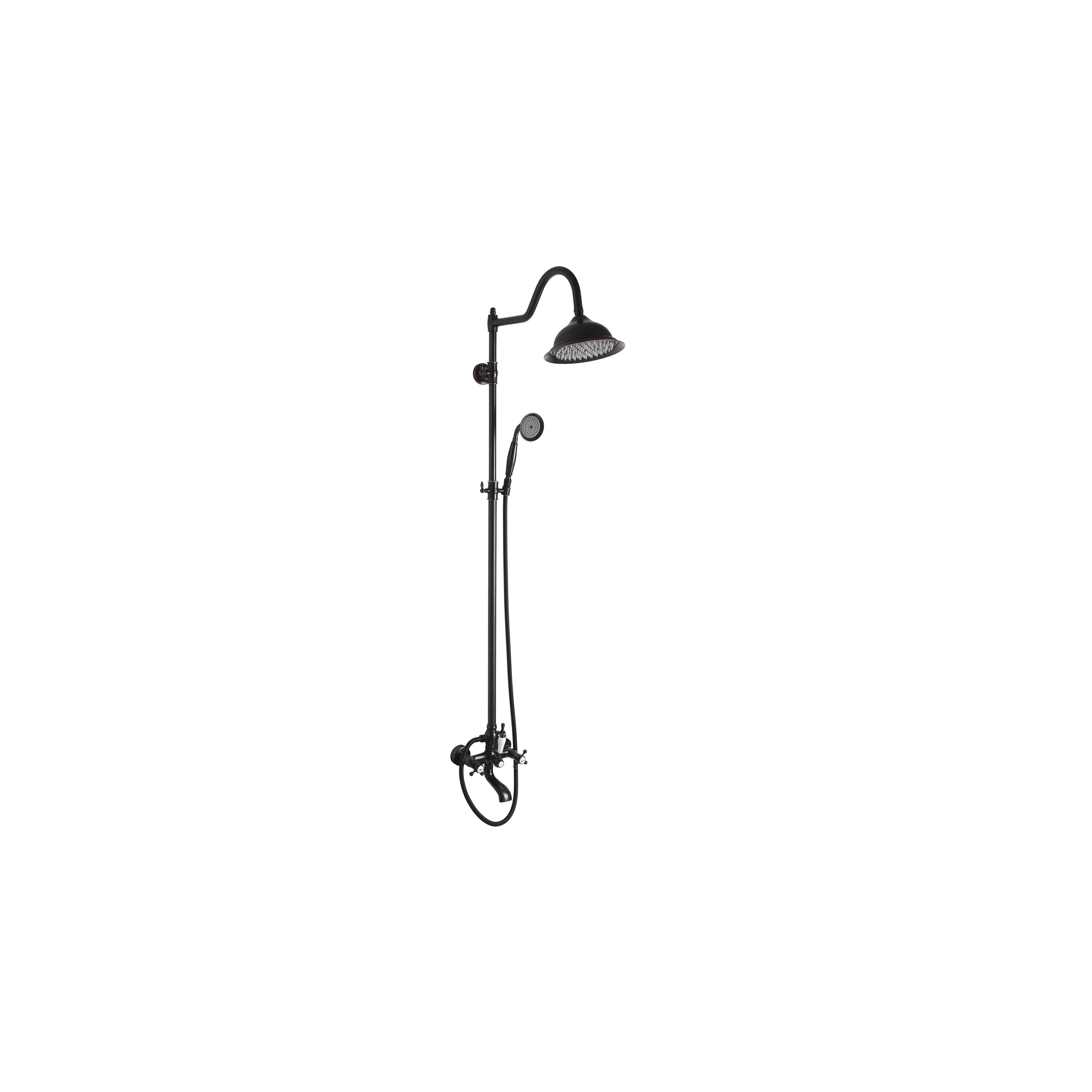 Shower set REA BERGAMO OLD BLACK