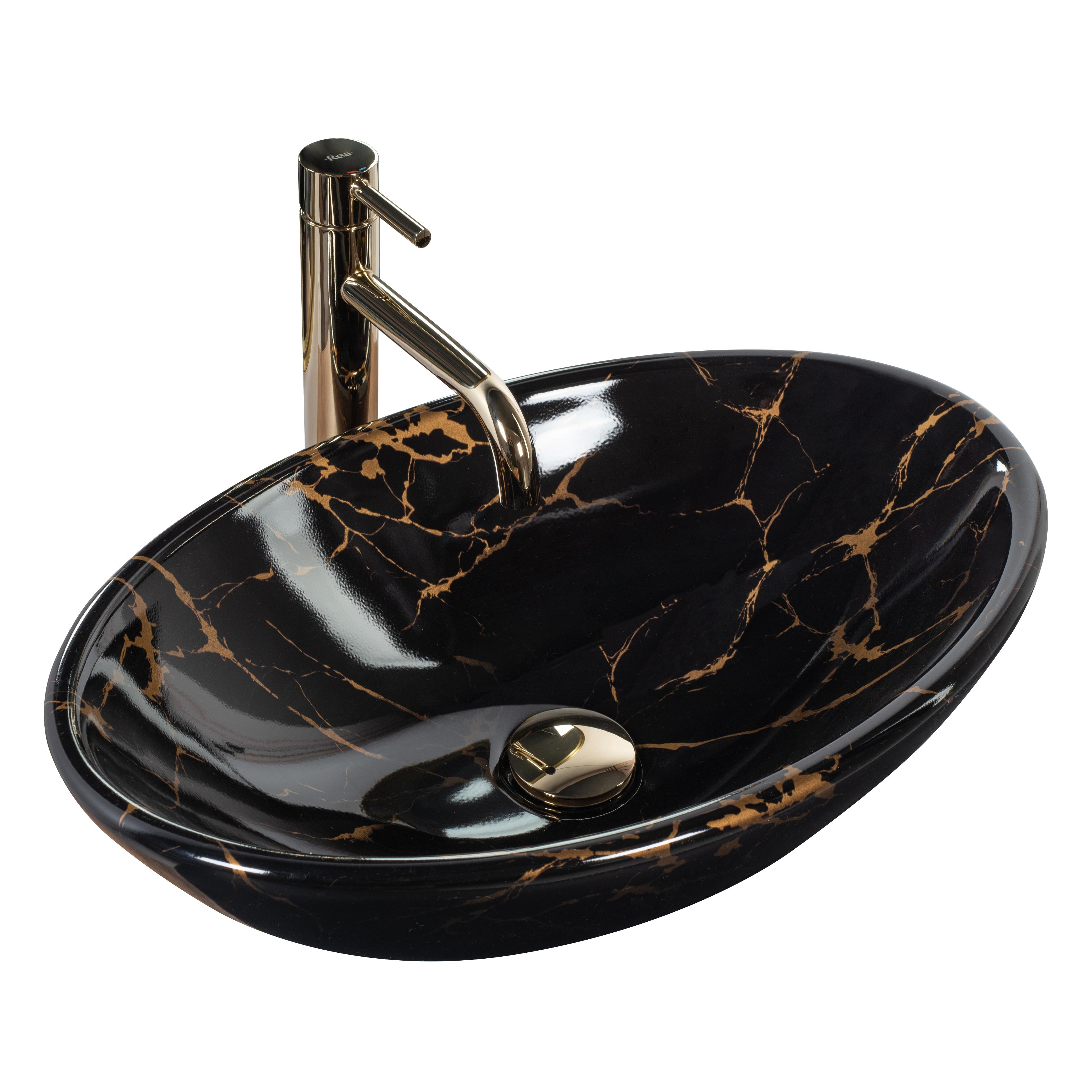 REA Pamela Pamela Black Marble Shiny