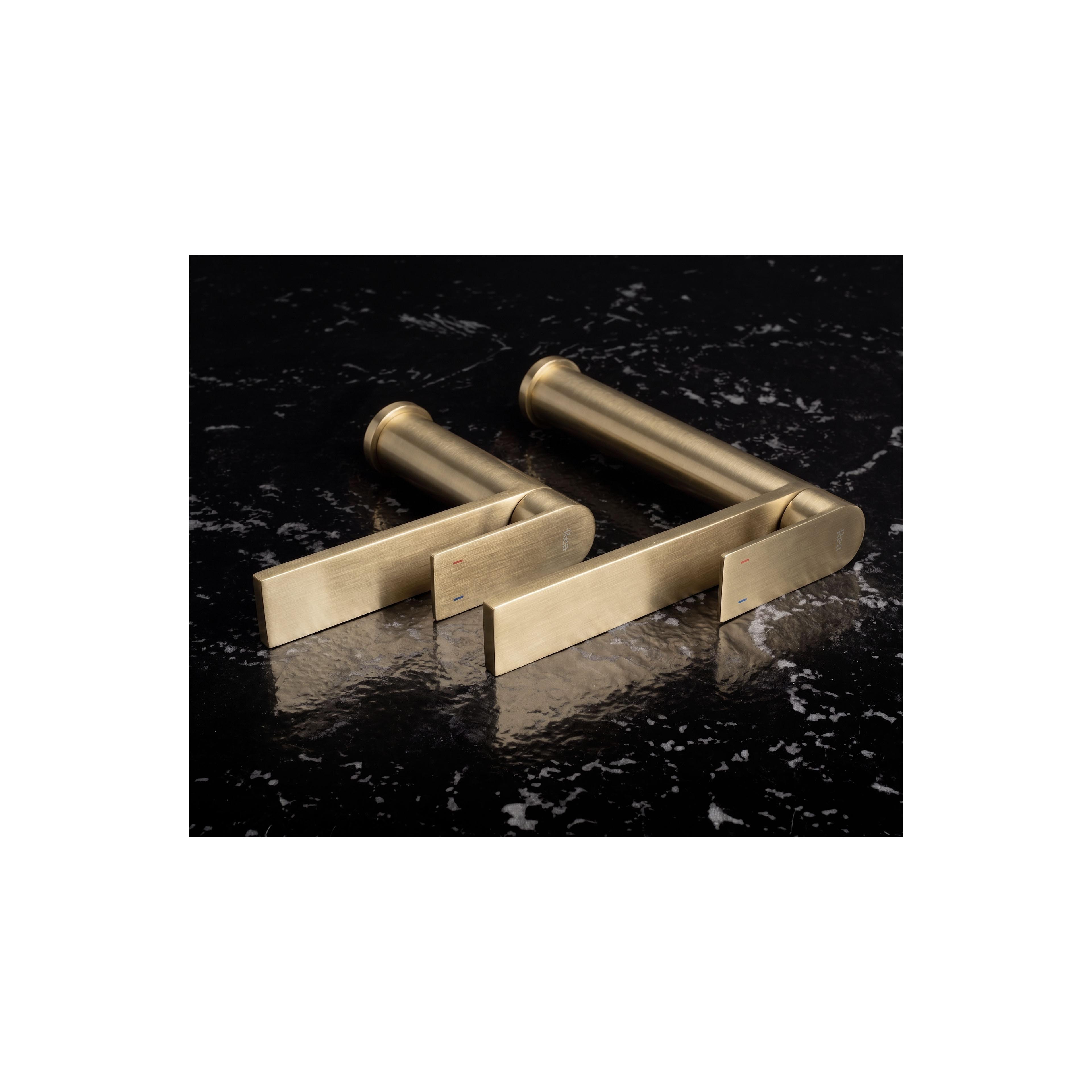 Waschbeckenarmatur Rea Hunter Brush Gold Low