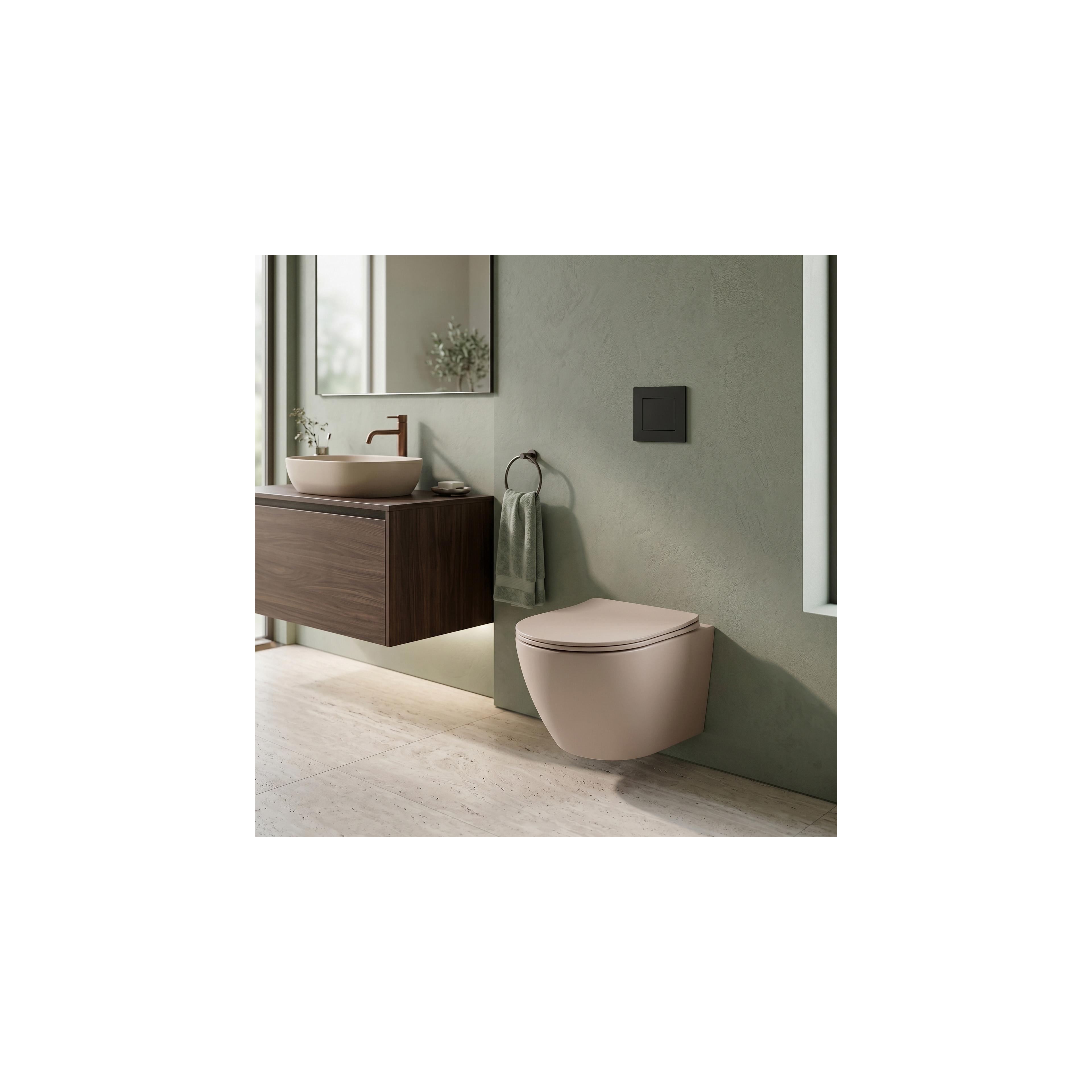 Wandhängendes WC REA Carlo Mini Tornado Mocca Matt