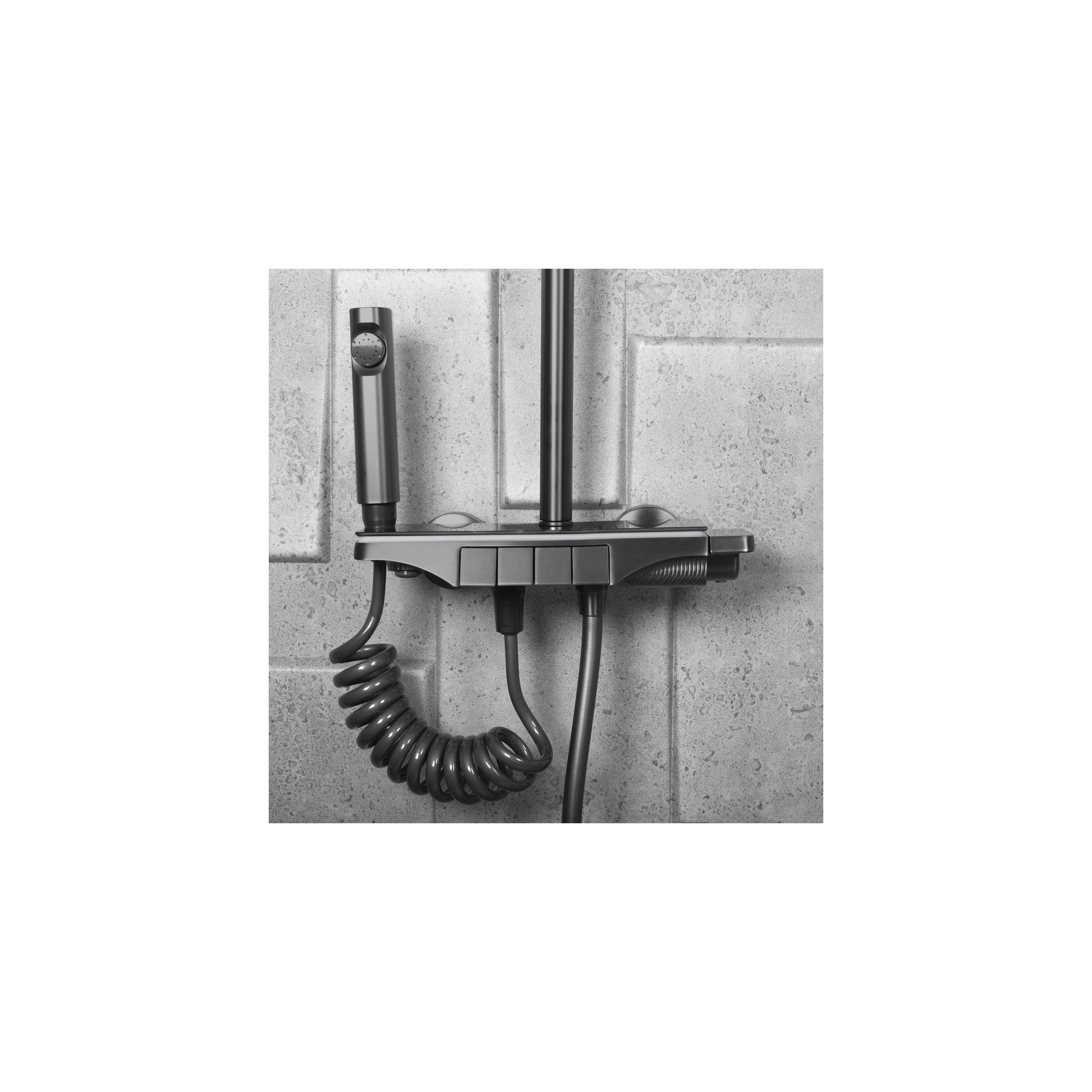 Shower set REA Savio Led Titanium