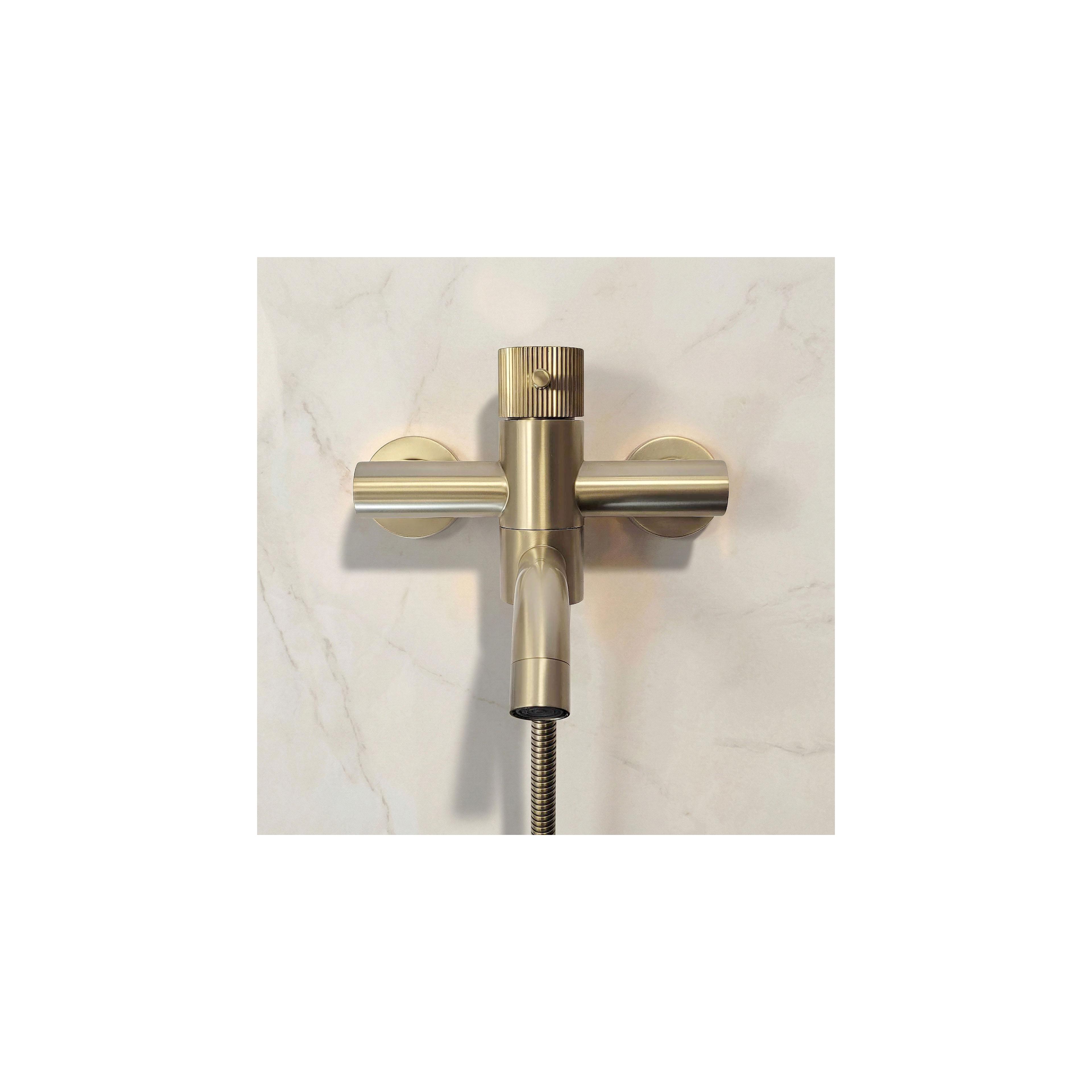 Rea Lungo Stripe vannas jaucējkrāns Gold Brush