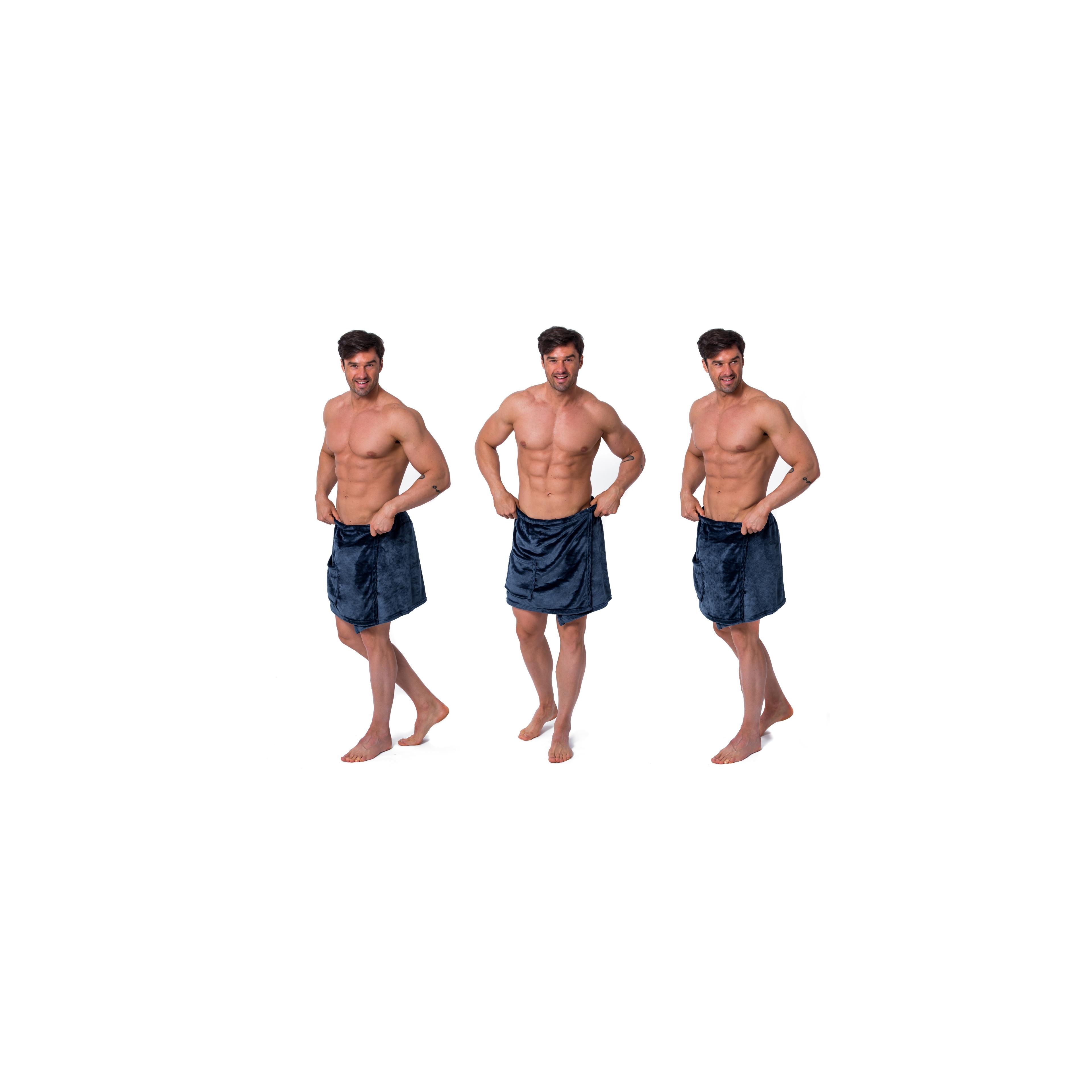 Saunakilt Badetuch Herren Navy