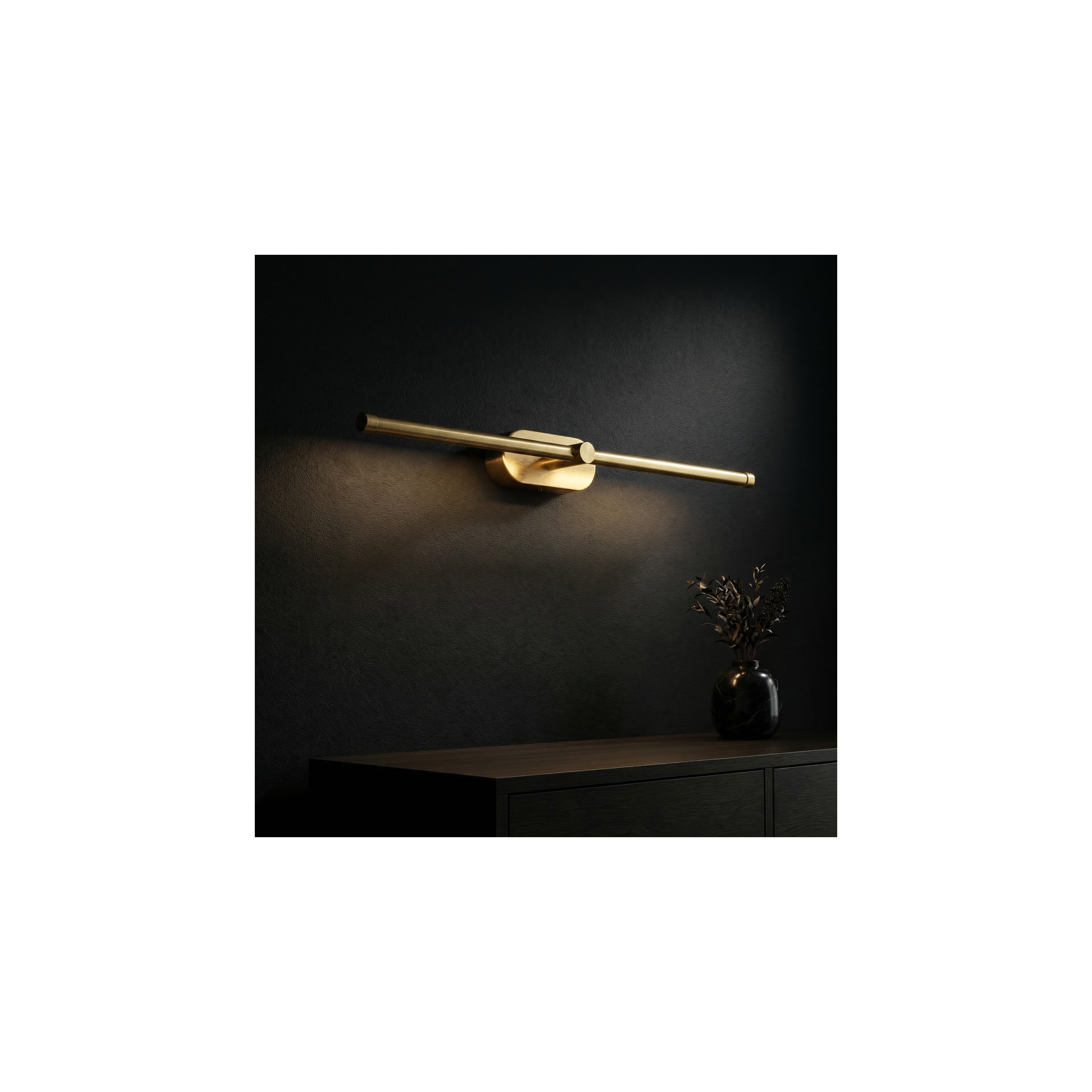 Настінний LED світильник для ванної APP1893-1W 60 cm BRUSH GOLD