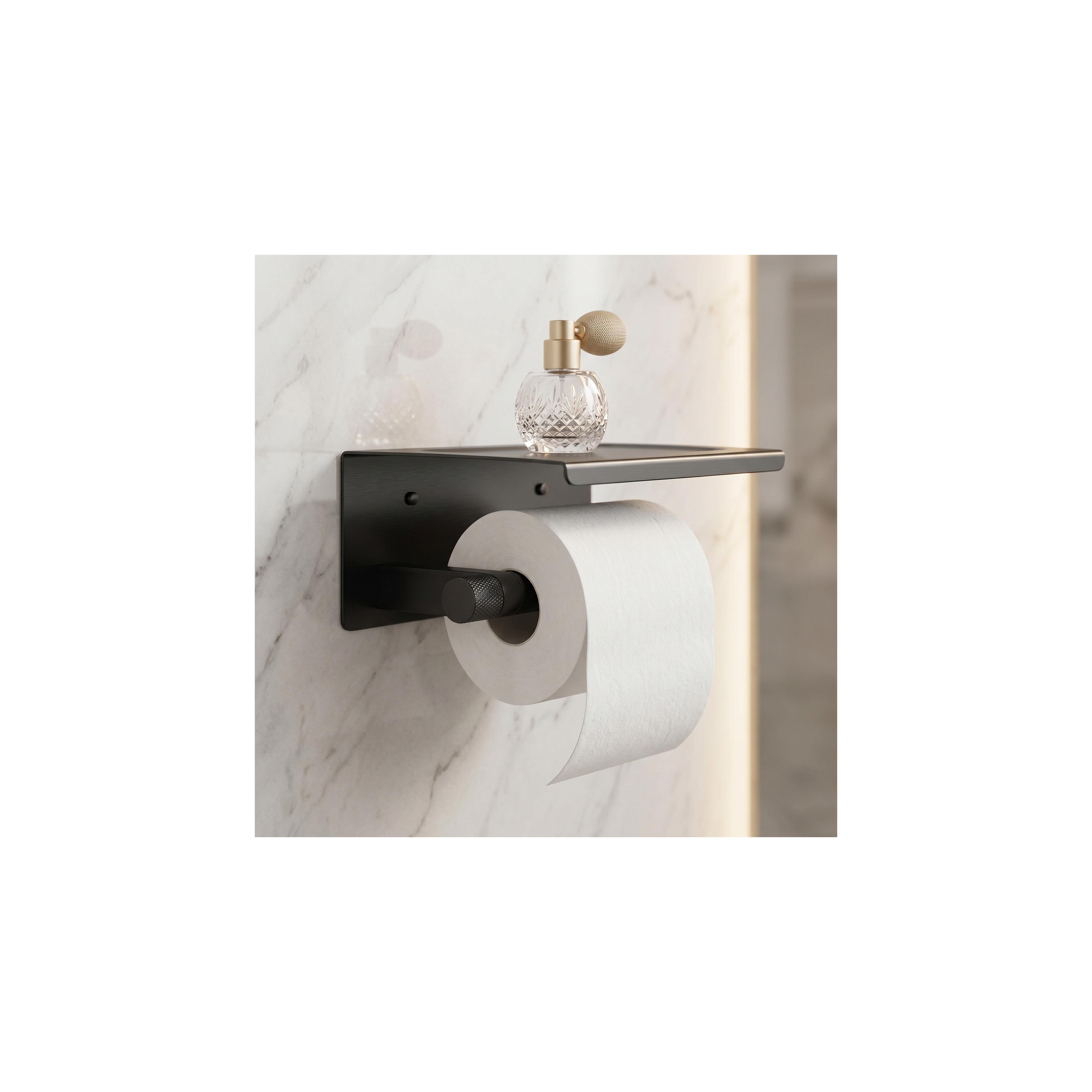 Toilettenpapierhalter mit Ablage 39105A ORI Titan
