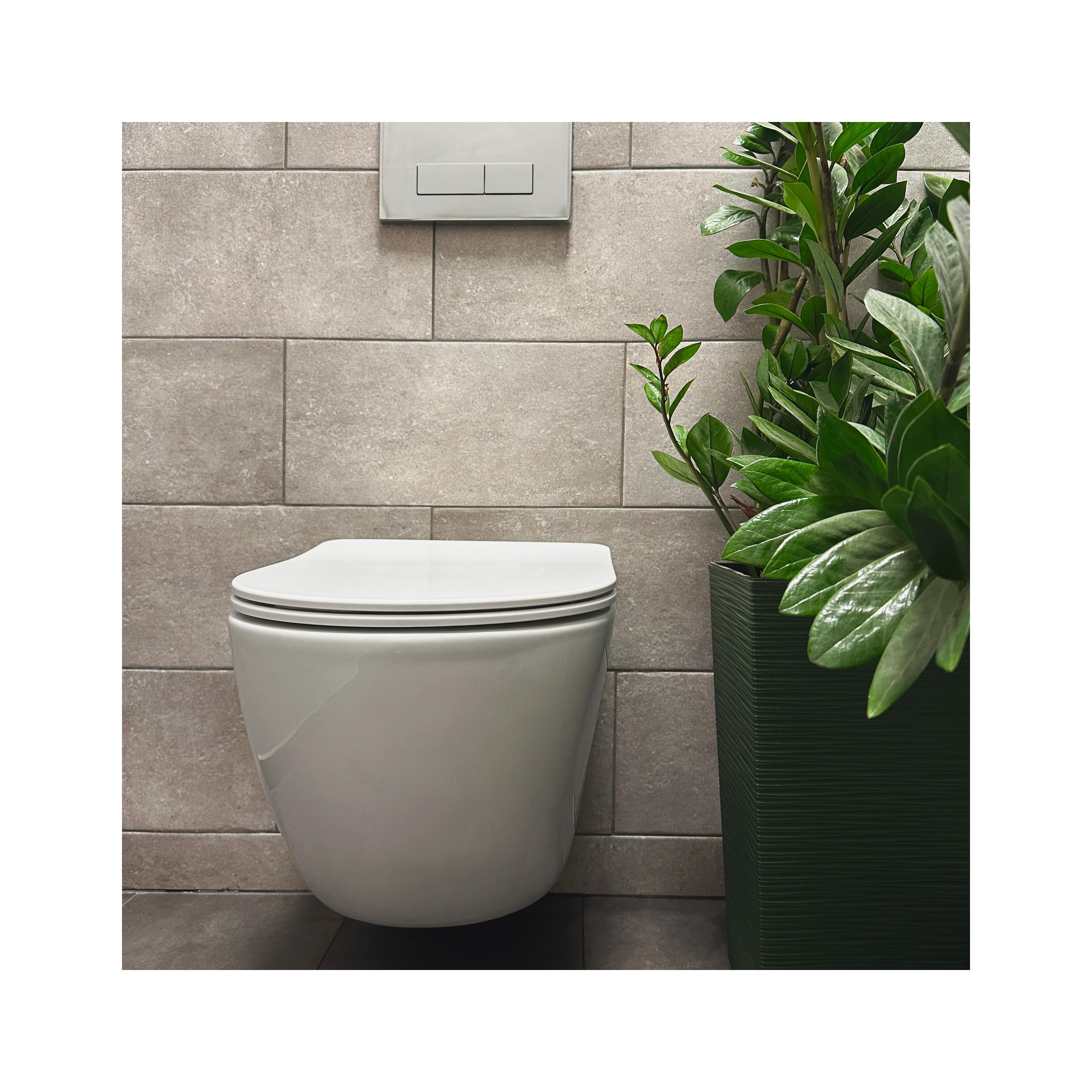 Toilet bowl Rea Carlo Mini Tornado Rimless Flat N