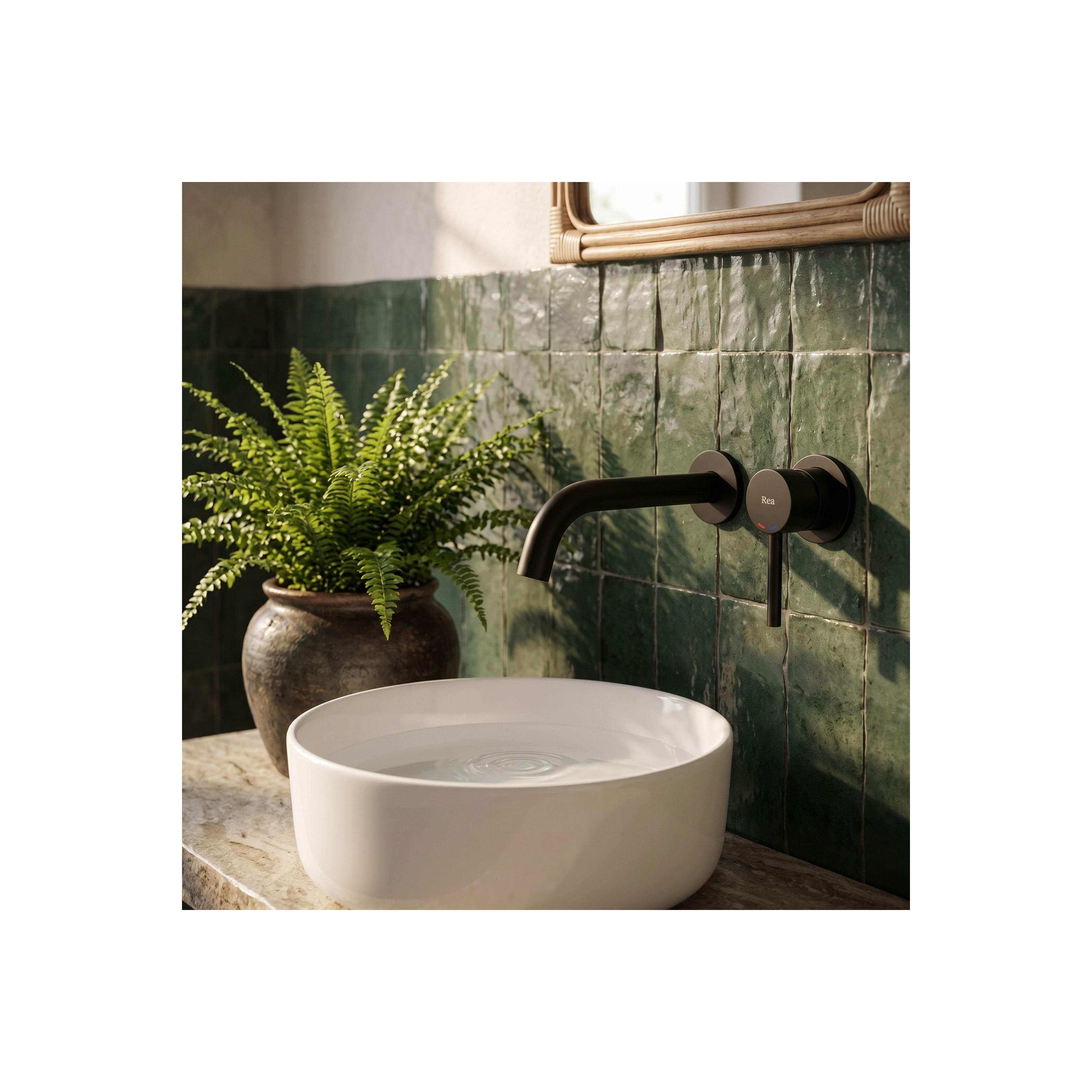 Unterputz Armatur Rea Lungo black matt+Ibox