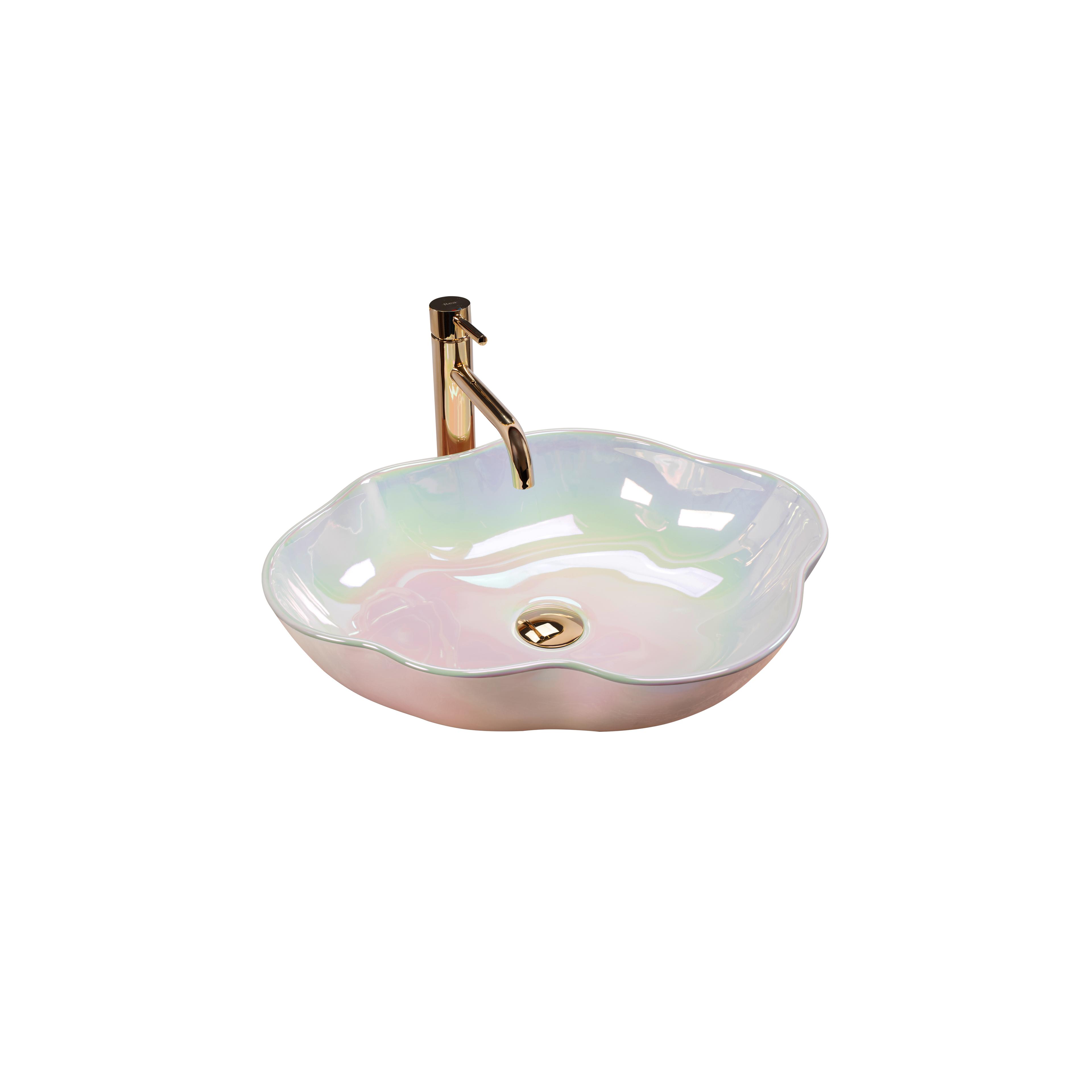 Countertop washbasin Rea Akoya Pearl