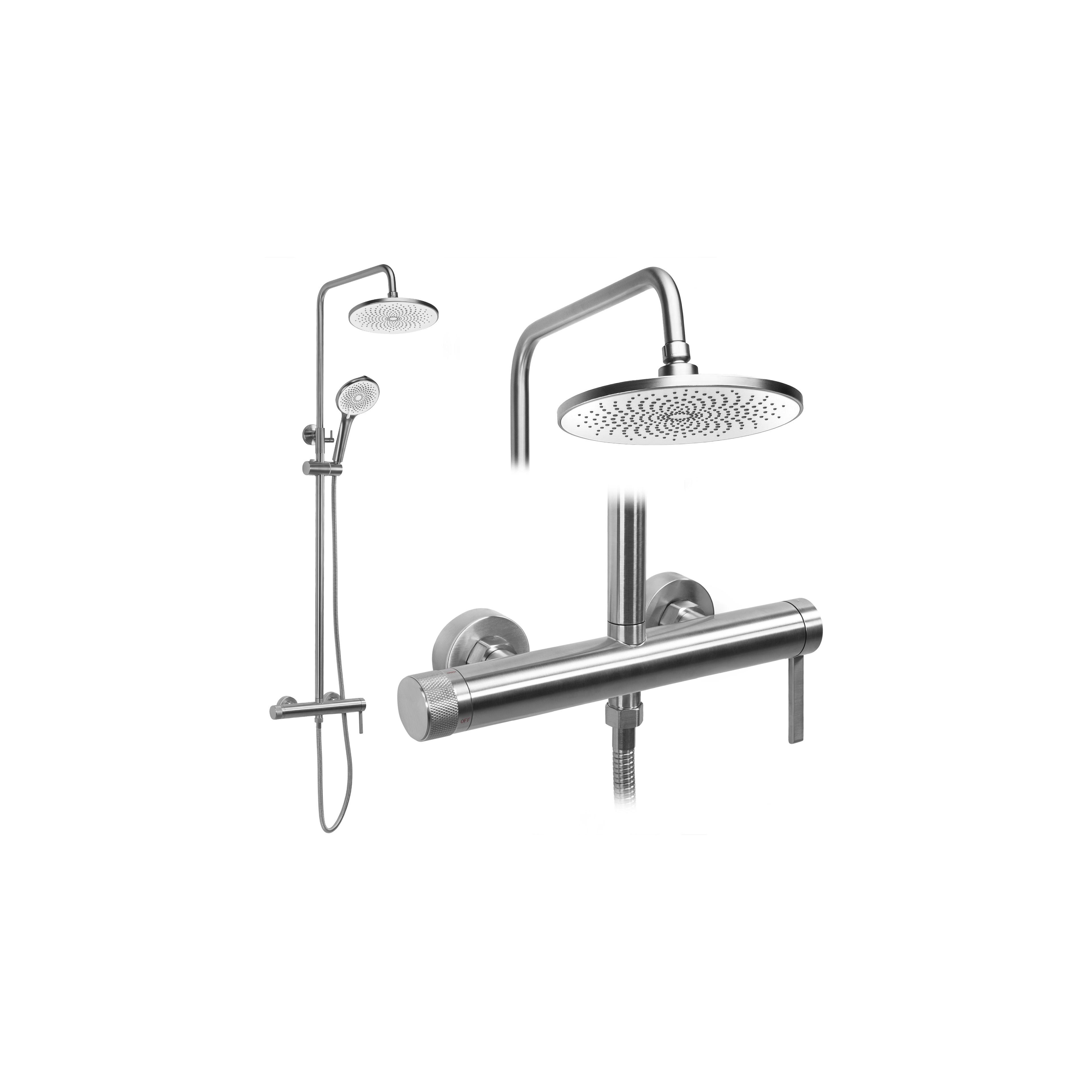 Duschgarnitur Rea Rivo Brush Nickel