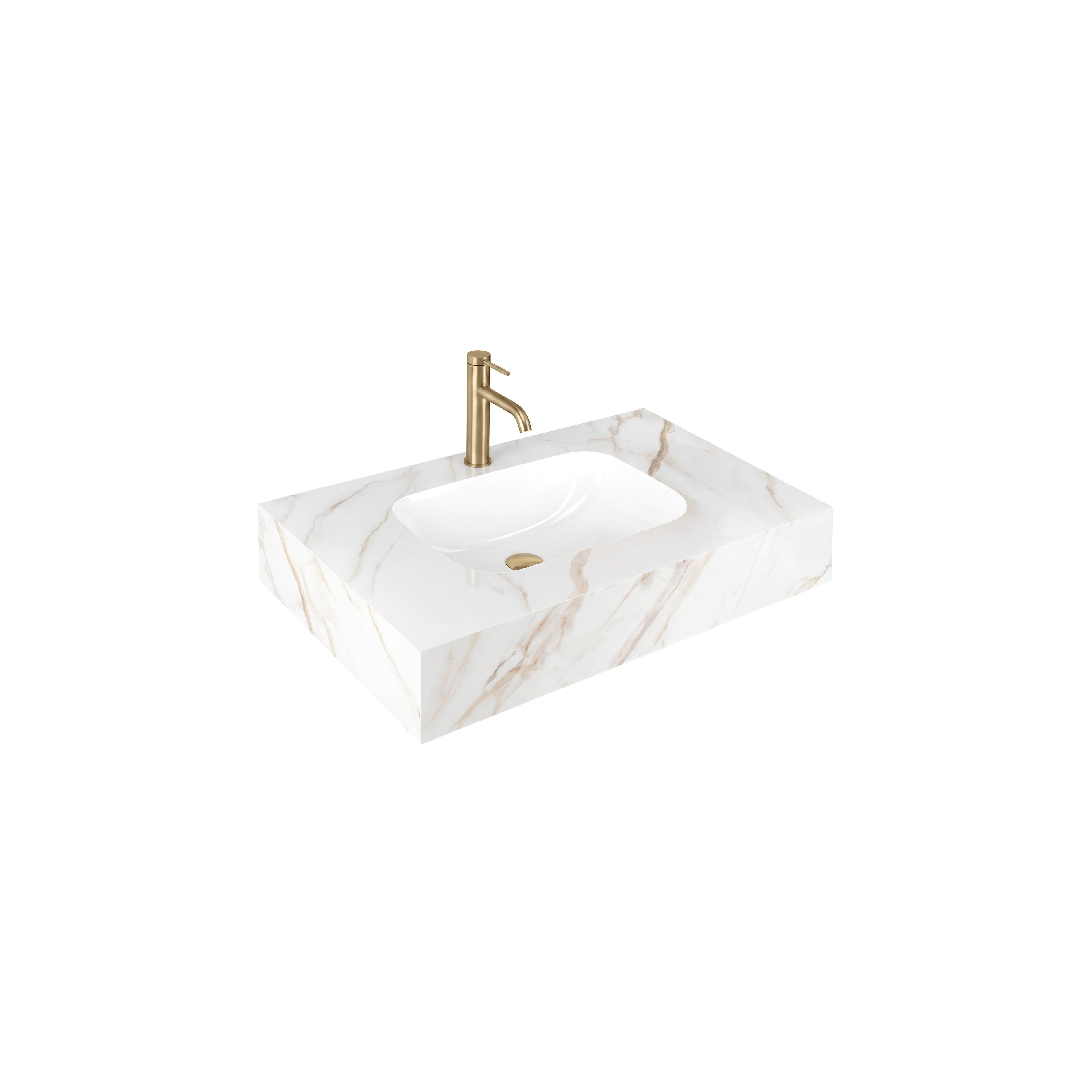 Wandwaschbecken REA Aresa Grey Gold 80