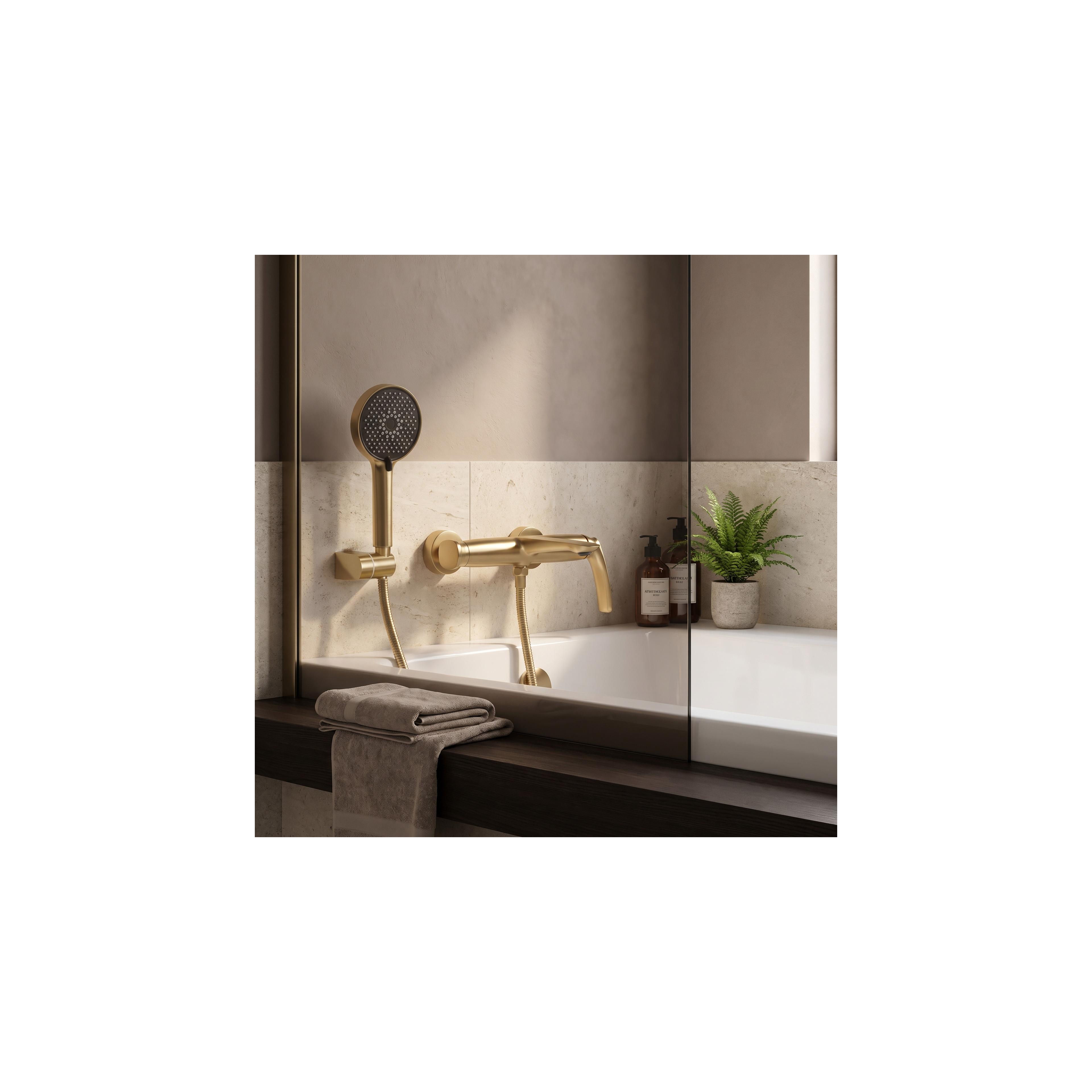 Kylpyammeen sekoitin PREMIUM Rea Como Brush Gold