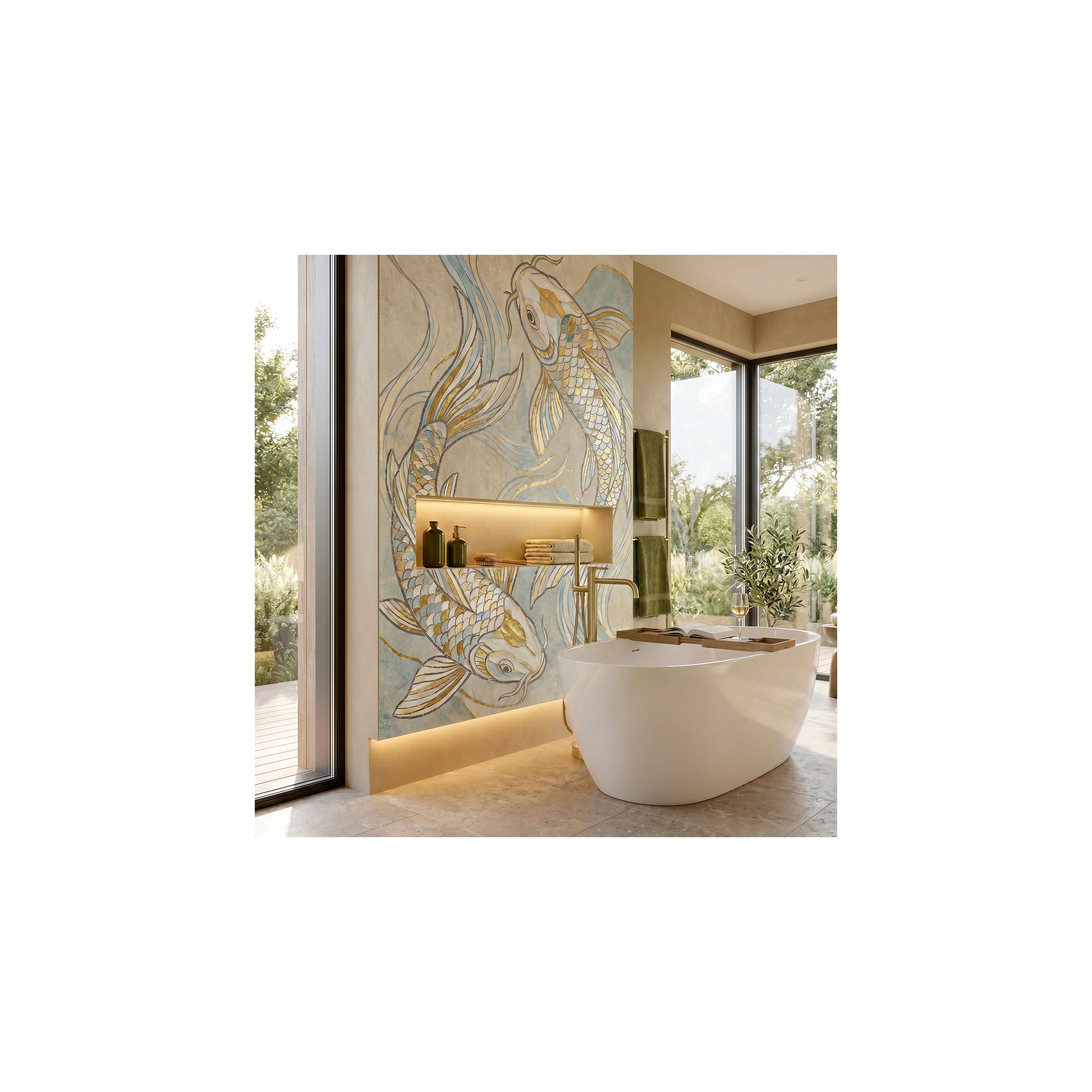 Frei stehende Armatur Rea Clif Brush Gold