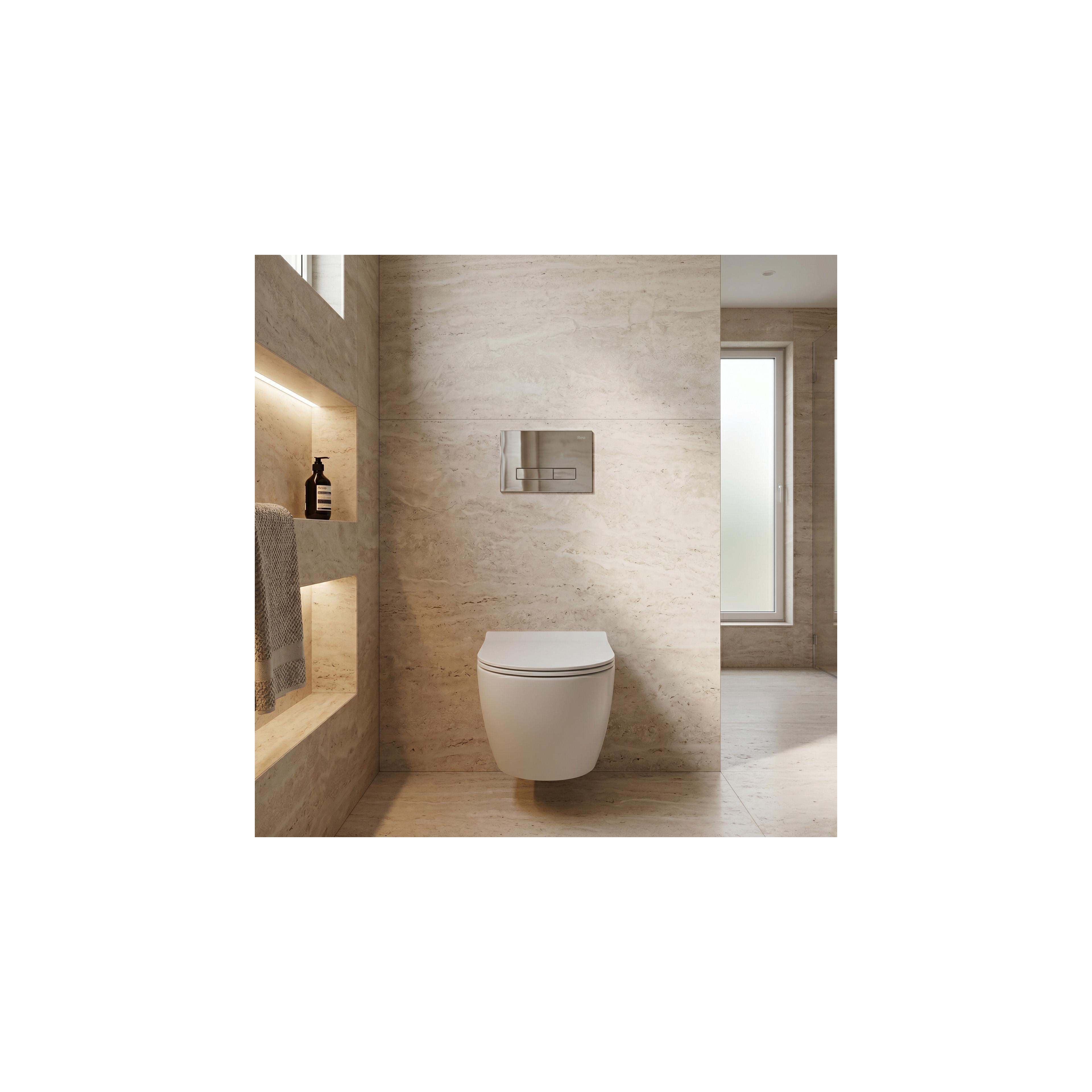 Montagerahmen Unterputz-Set Slim 024N für WC-Becken mit HD Chrom-Taste