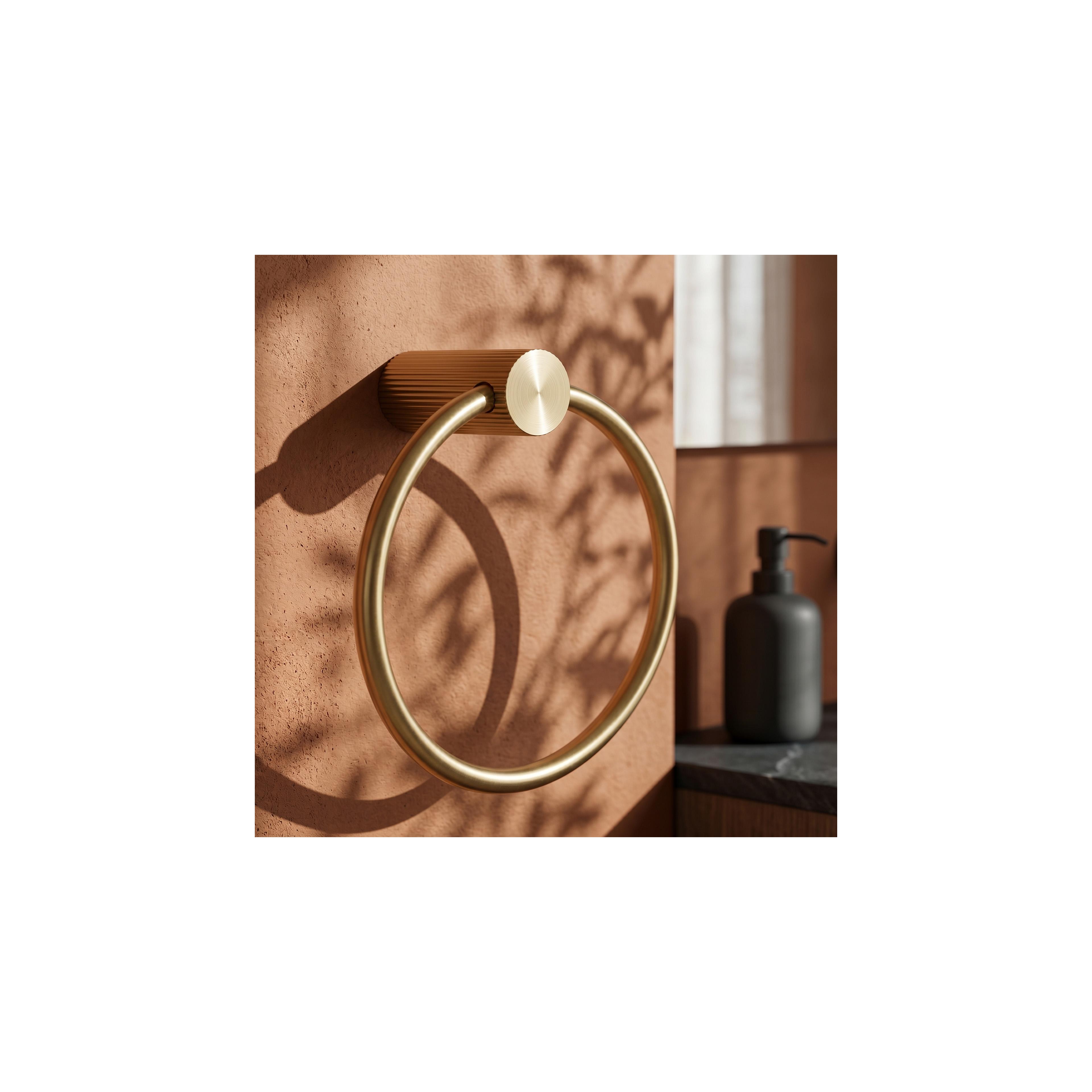 Badezimmerhaken Ring 64106 SOLO Brush Gold