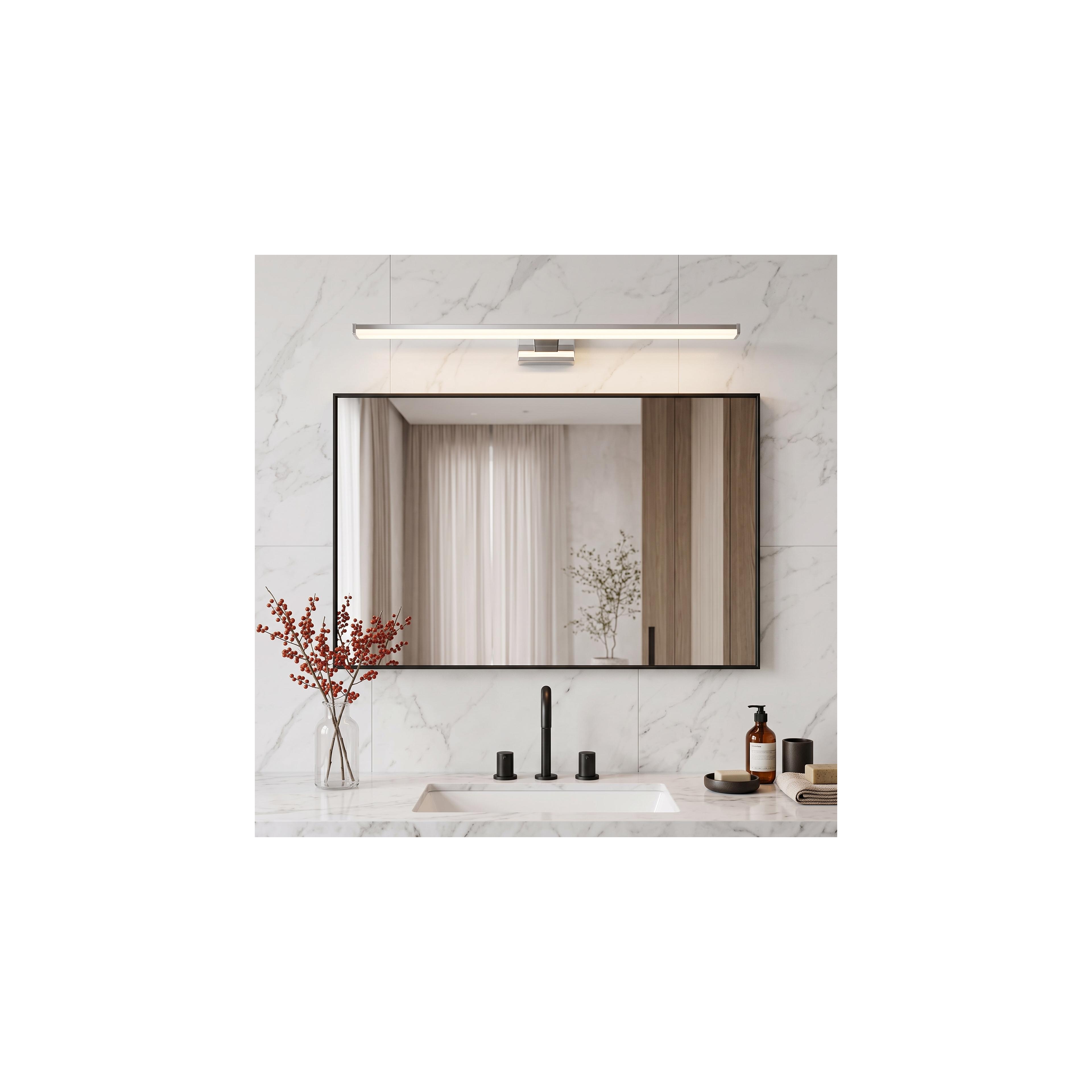 LED KÚPEĽŇOVÁ SVIETIDLO NAD zrkadlom 12W 58CM APP369-1W CHROM