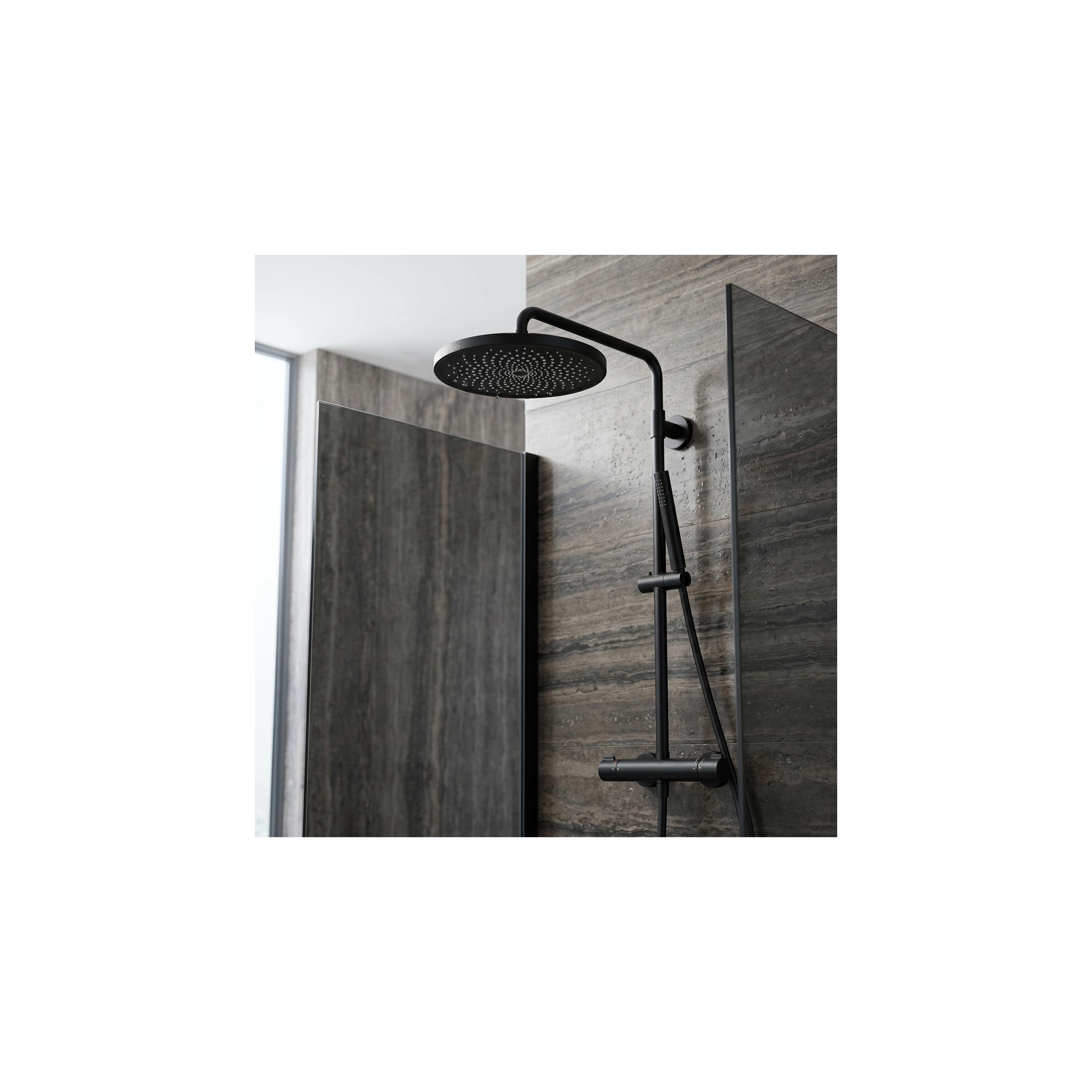 Okrugla tuš ruža REA JS-021B Black