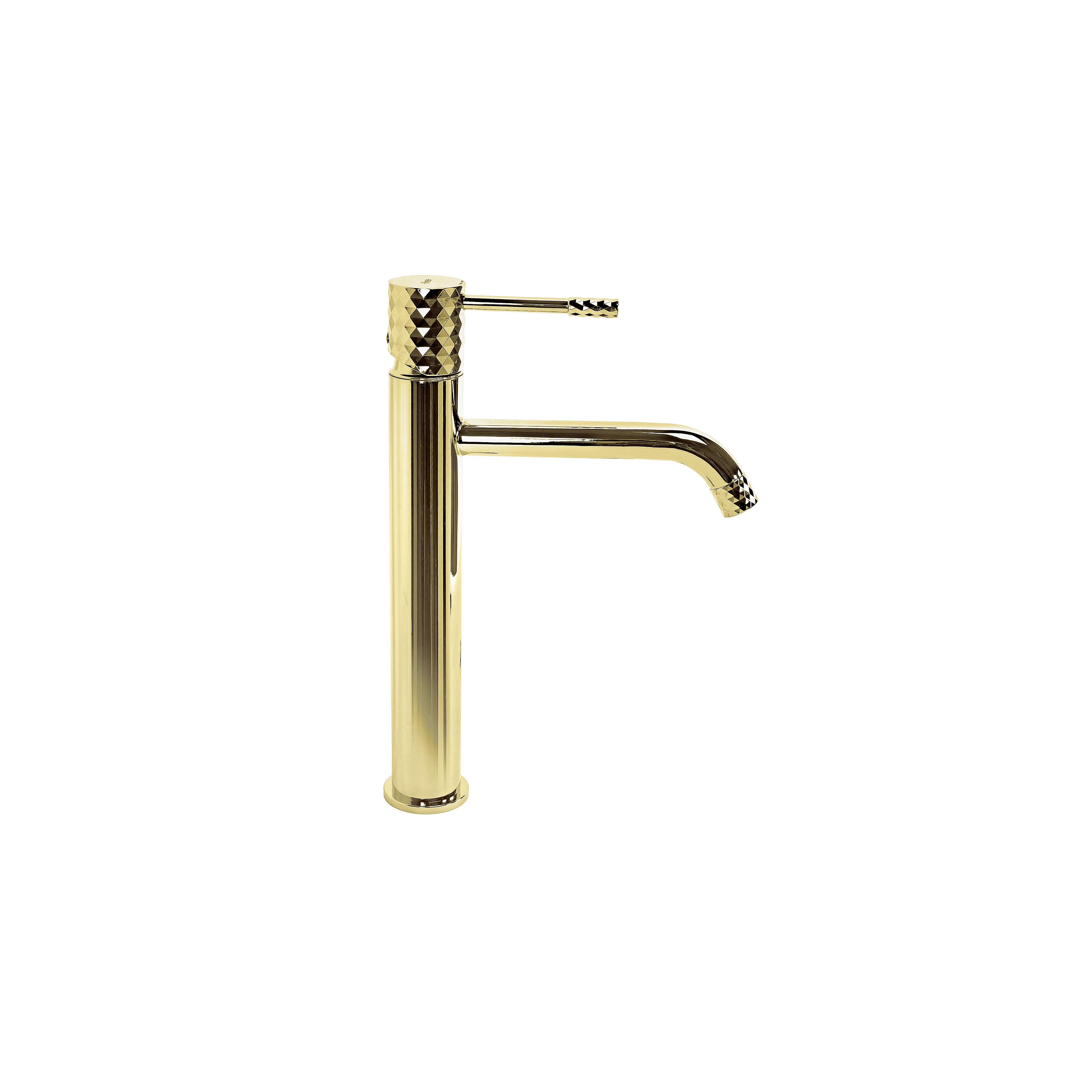 Bathroom faucet Rea Lungo Diamond Gold High