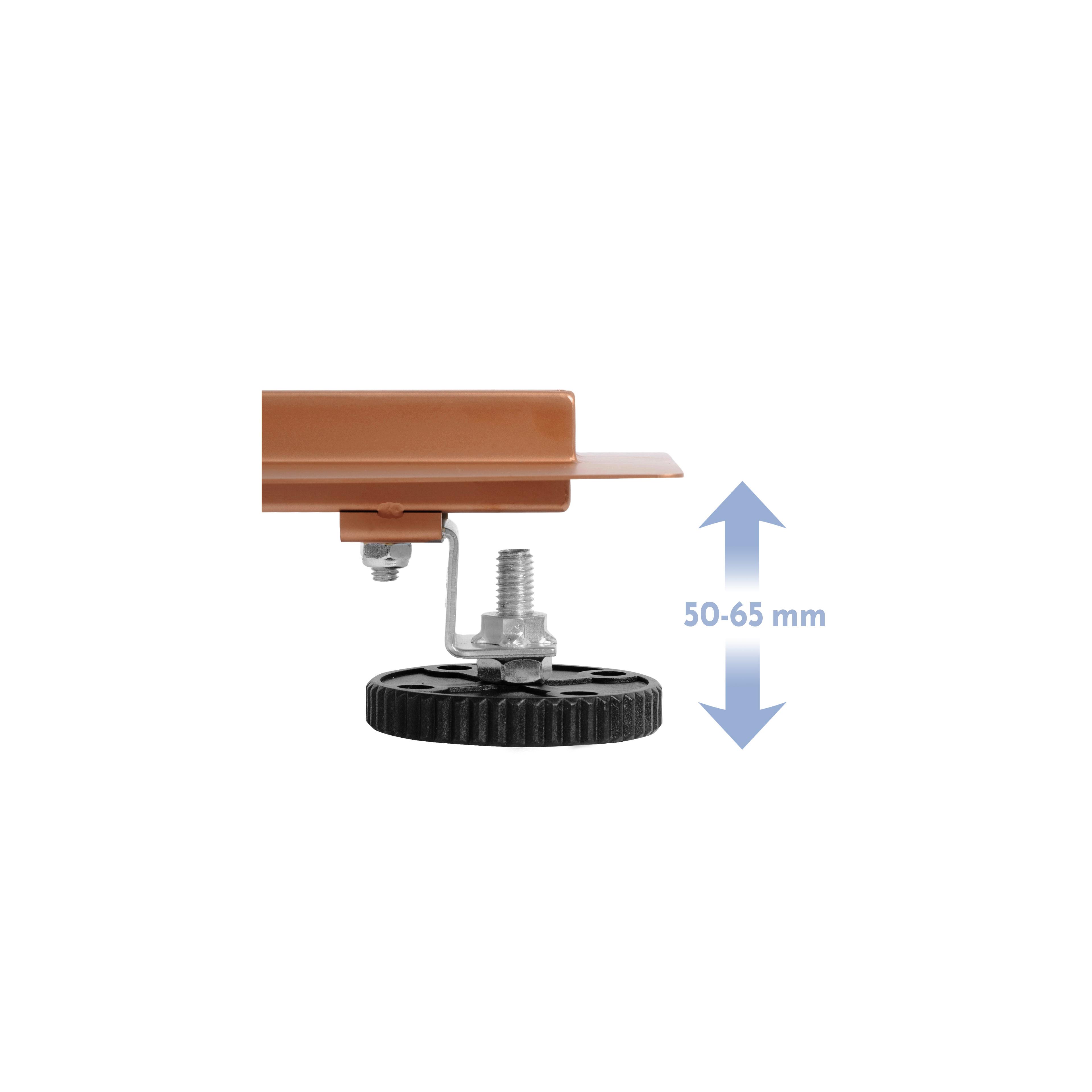 Linear drainage REA Neox Slim pro Brushed Copper 60