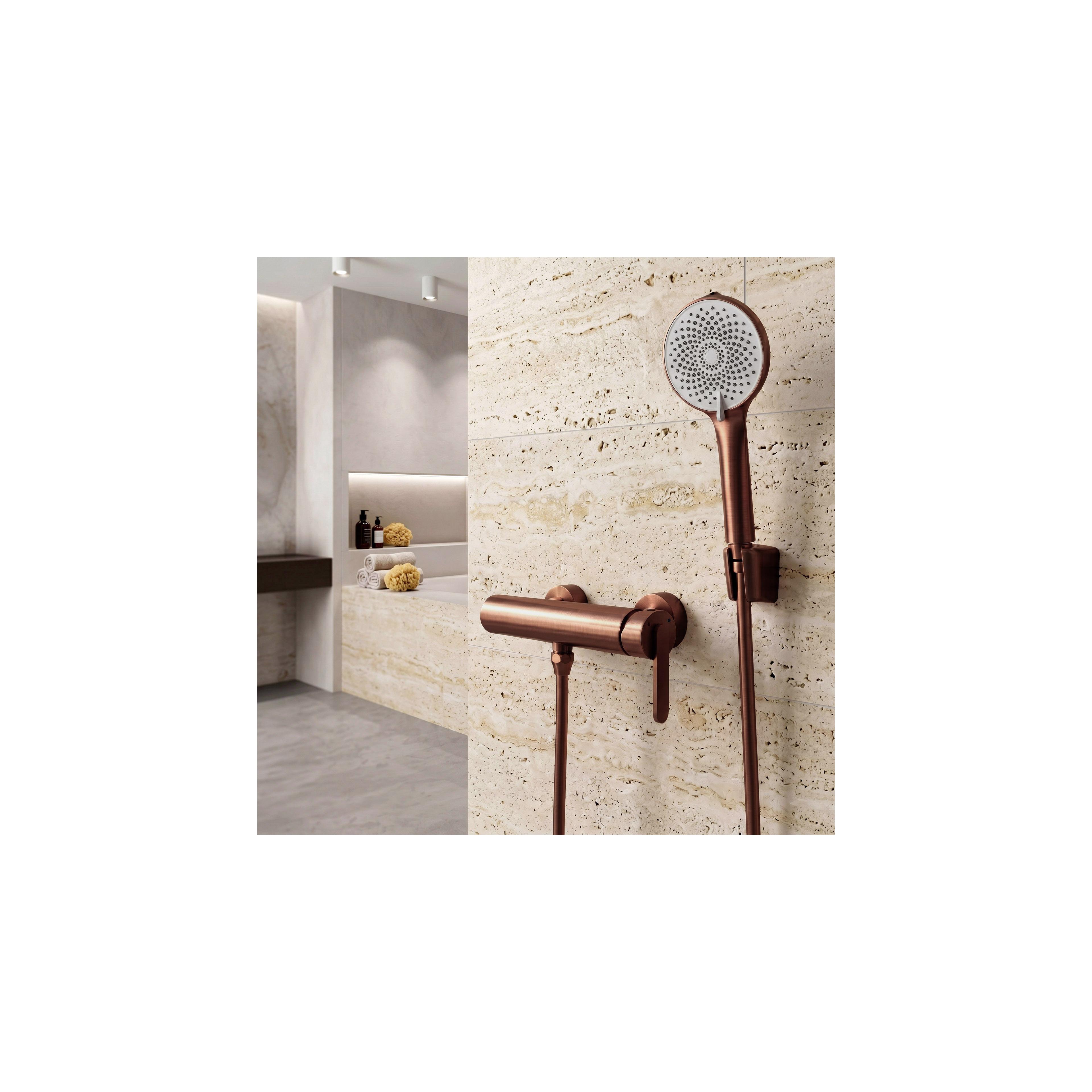 Duschschlauch mit Verdrehschutz Rea Brush Copper 150 cm