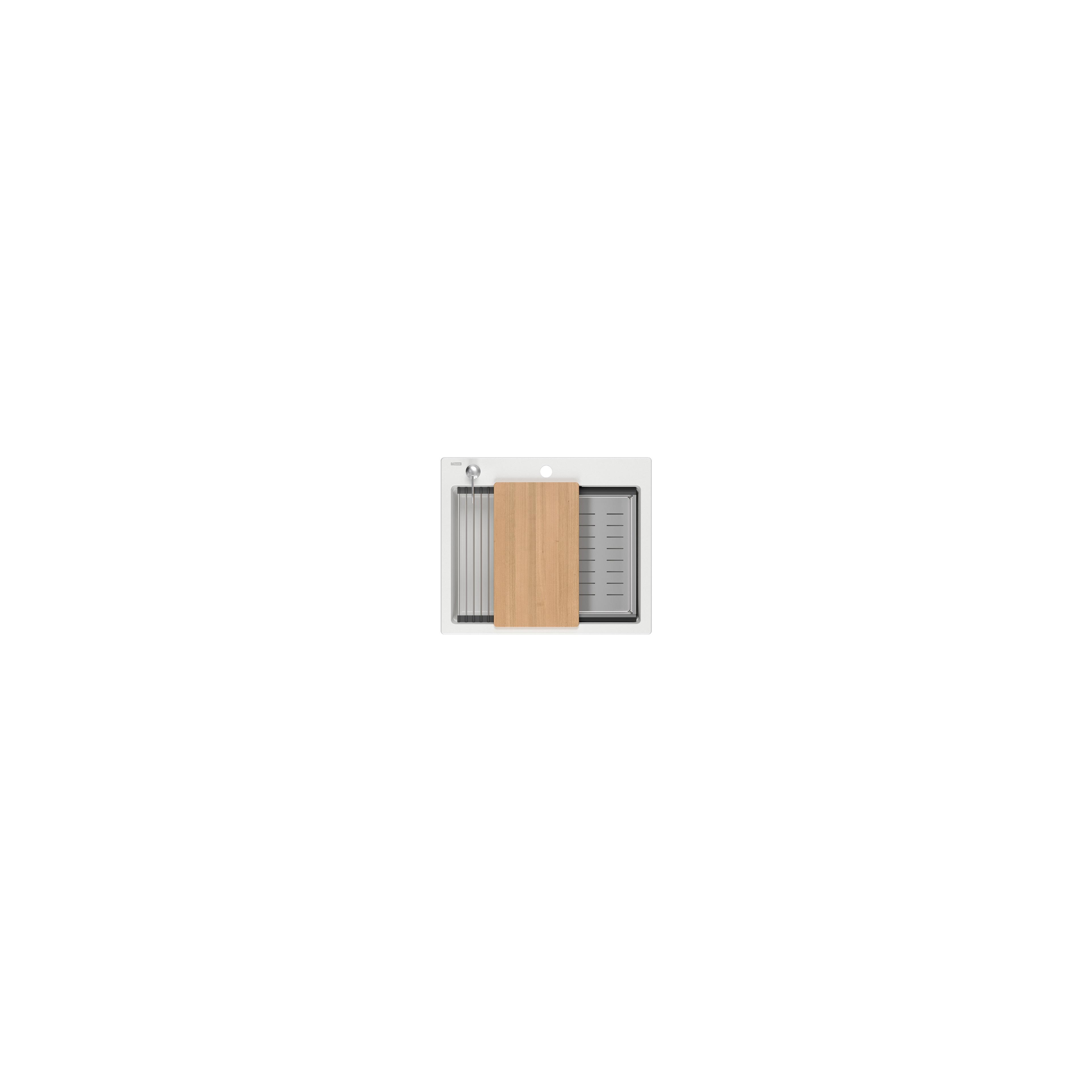 Granitspülbecken KURT 110 WORKSTATION White