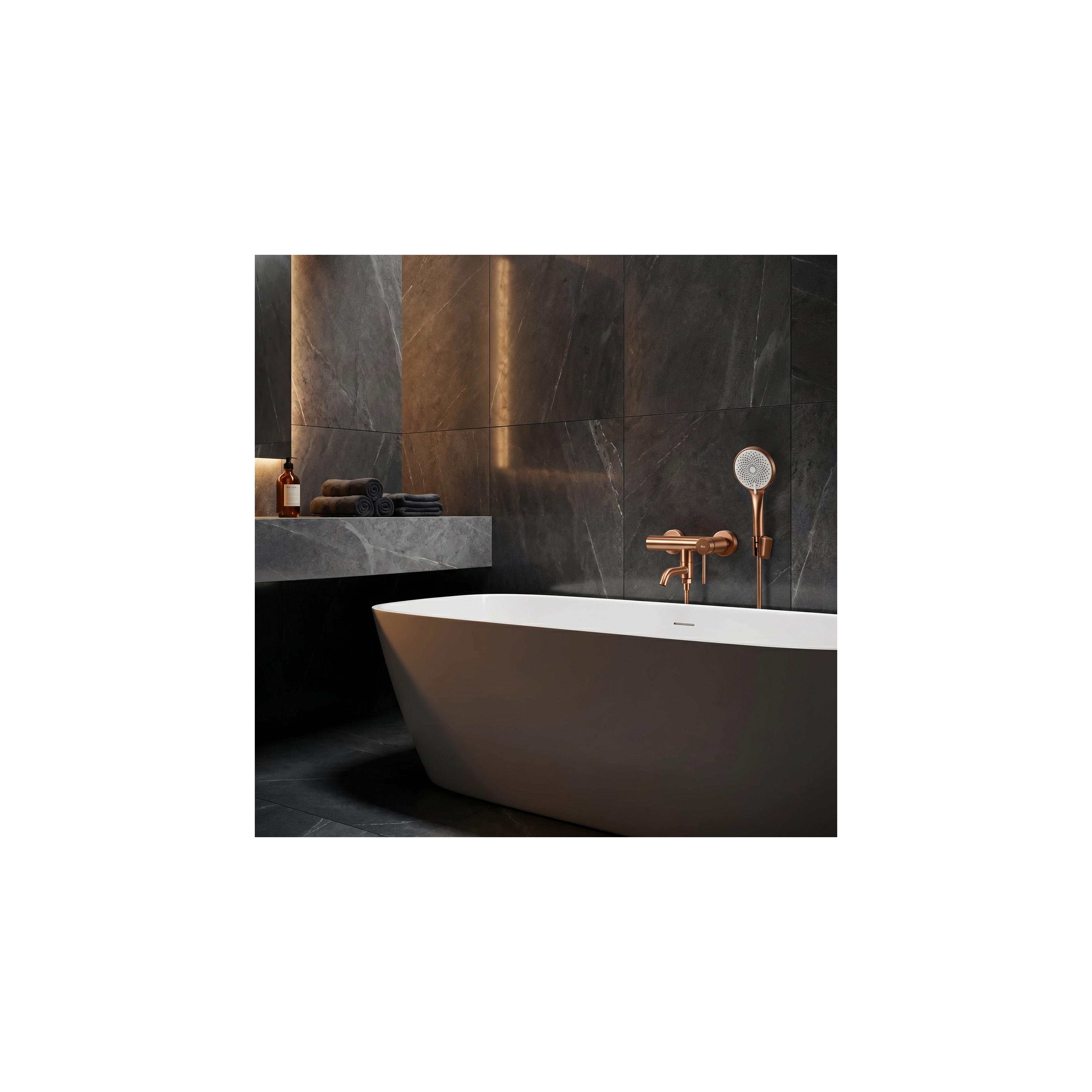 Badkraan Rea Clif Brushed Copper