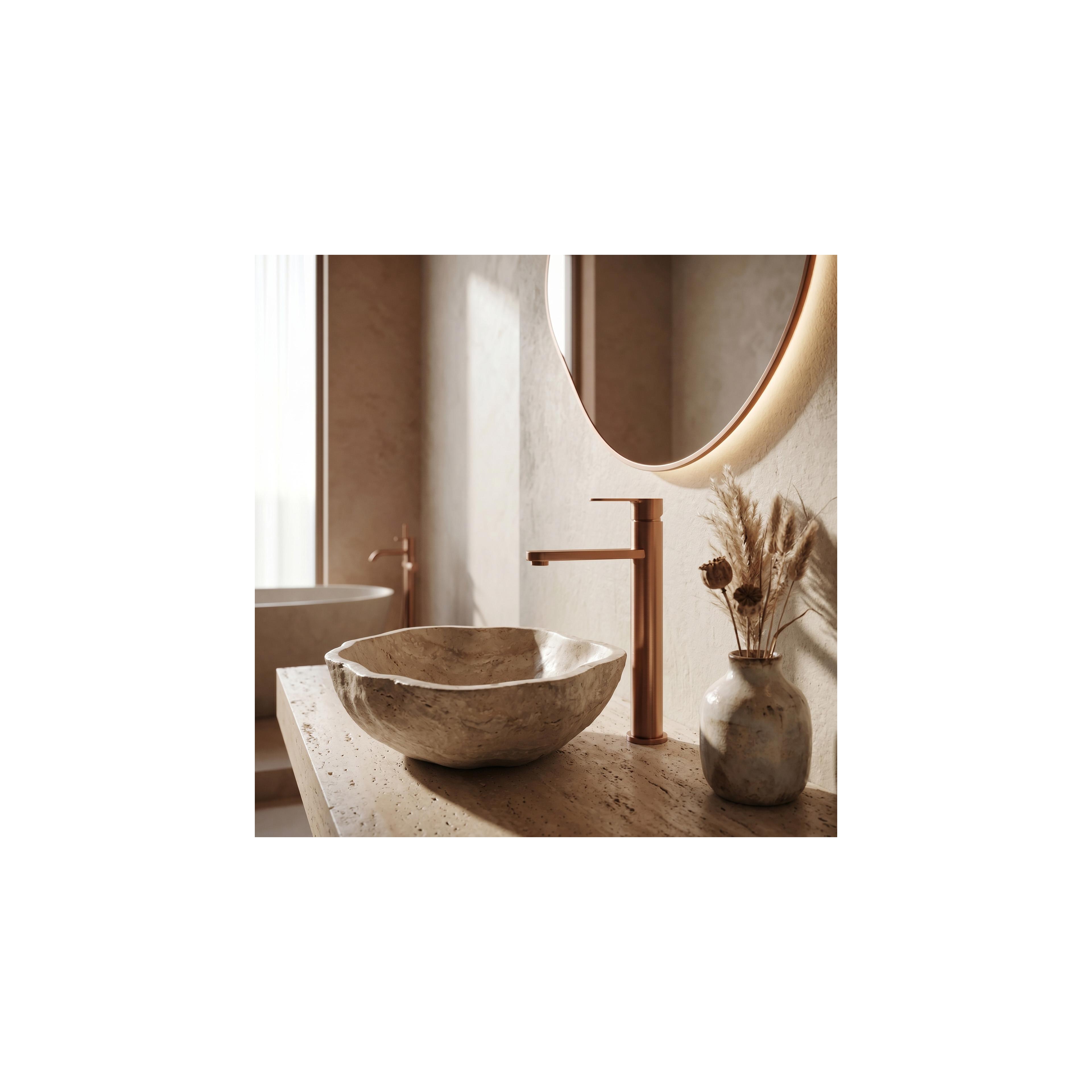 Waschbeckenarmatur Rea Arcos Brush Copper