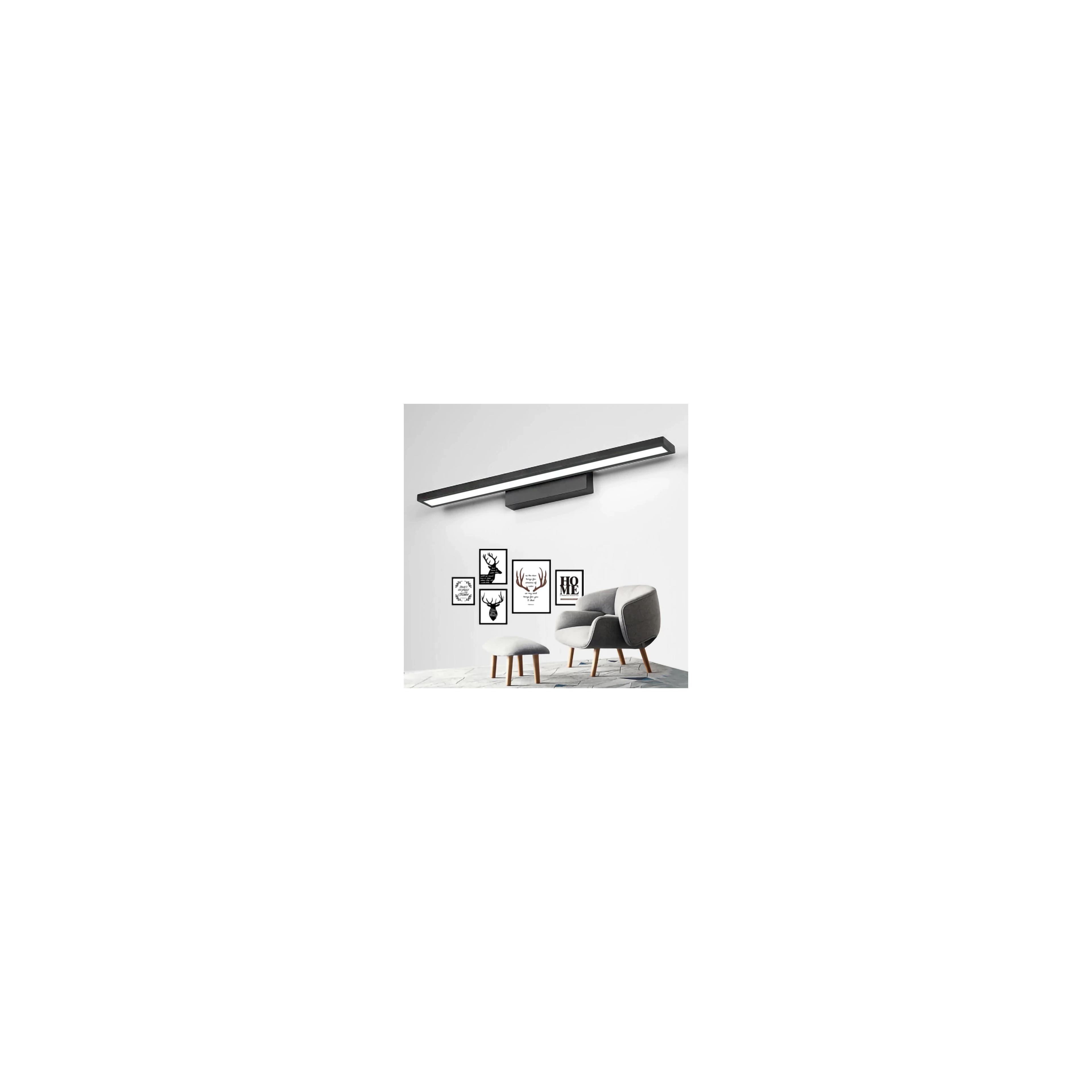 Bad Spiegelleuchte LED 60CM APP840-1W FLAT BLACK