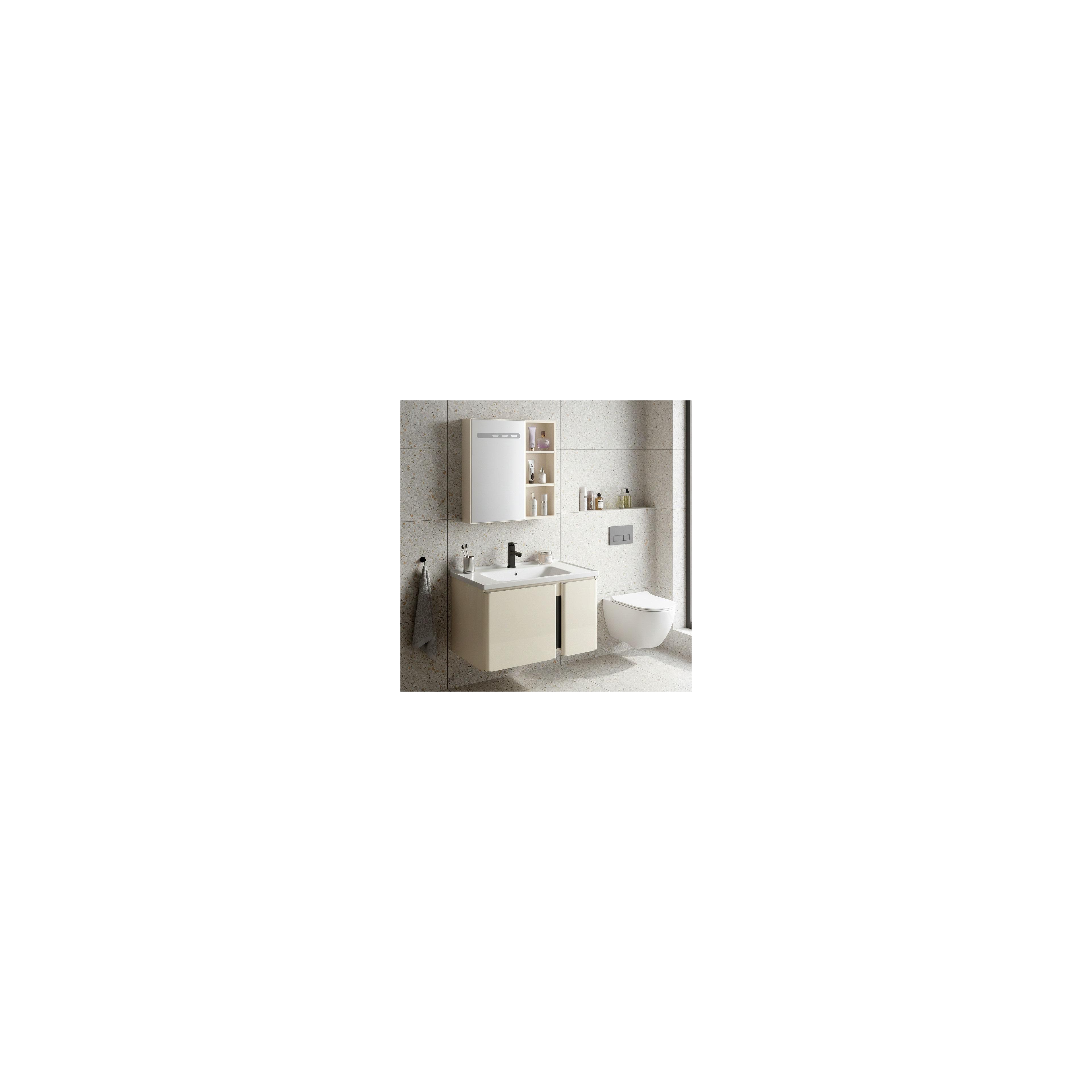 Badezimmermöbel-Set mit Waschbecken Tula 60cm Beige