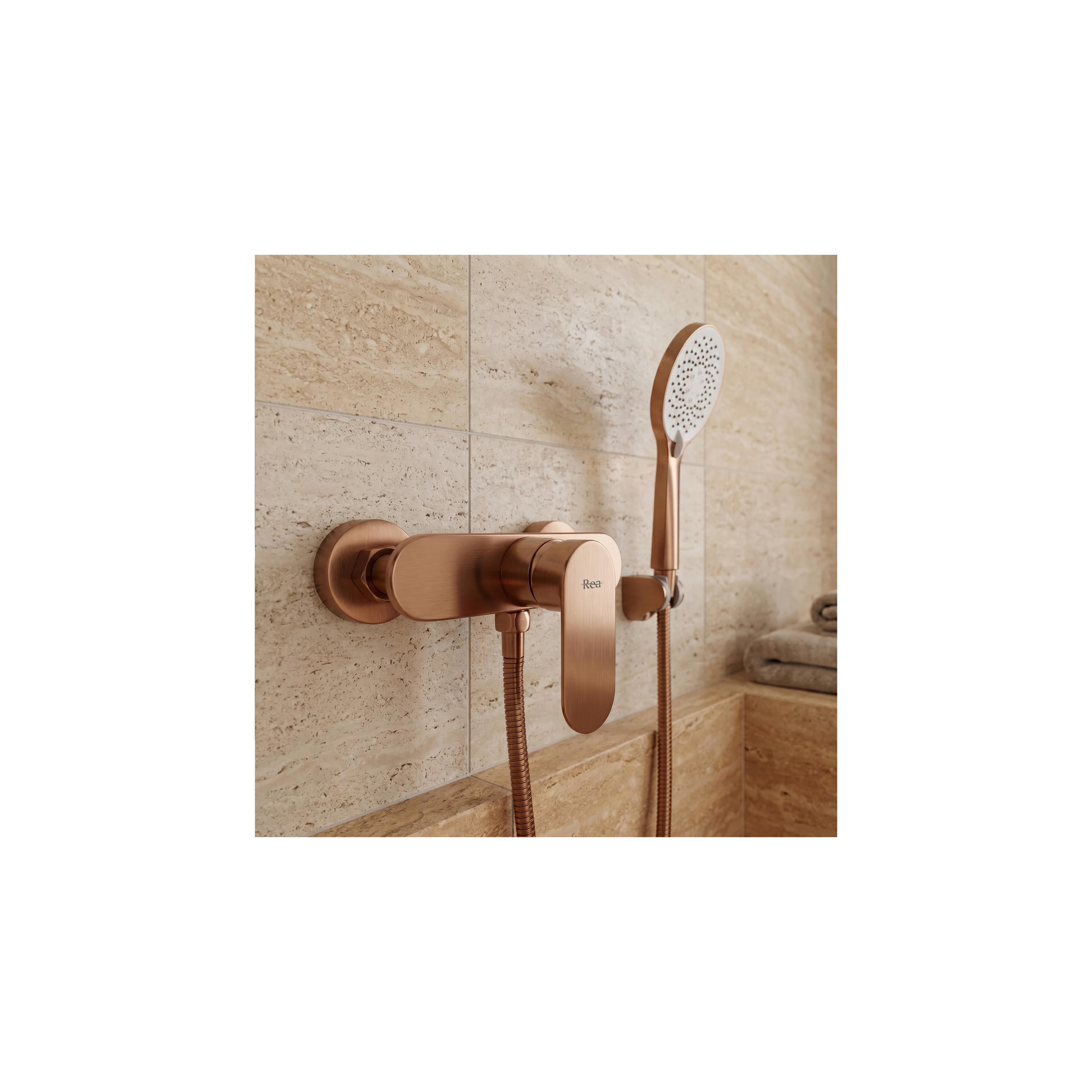 Duscharmatur REA DROP Brush Copper