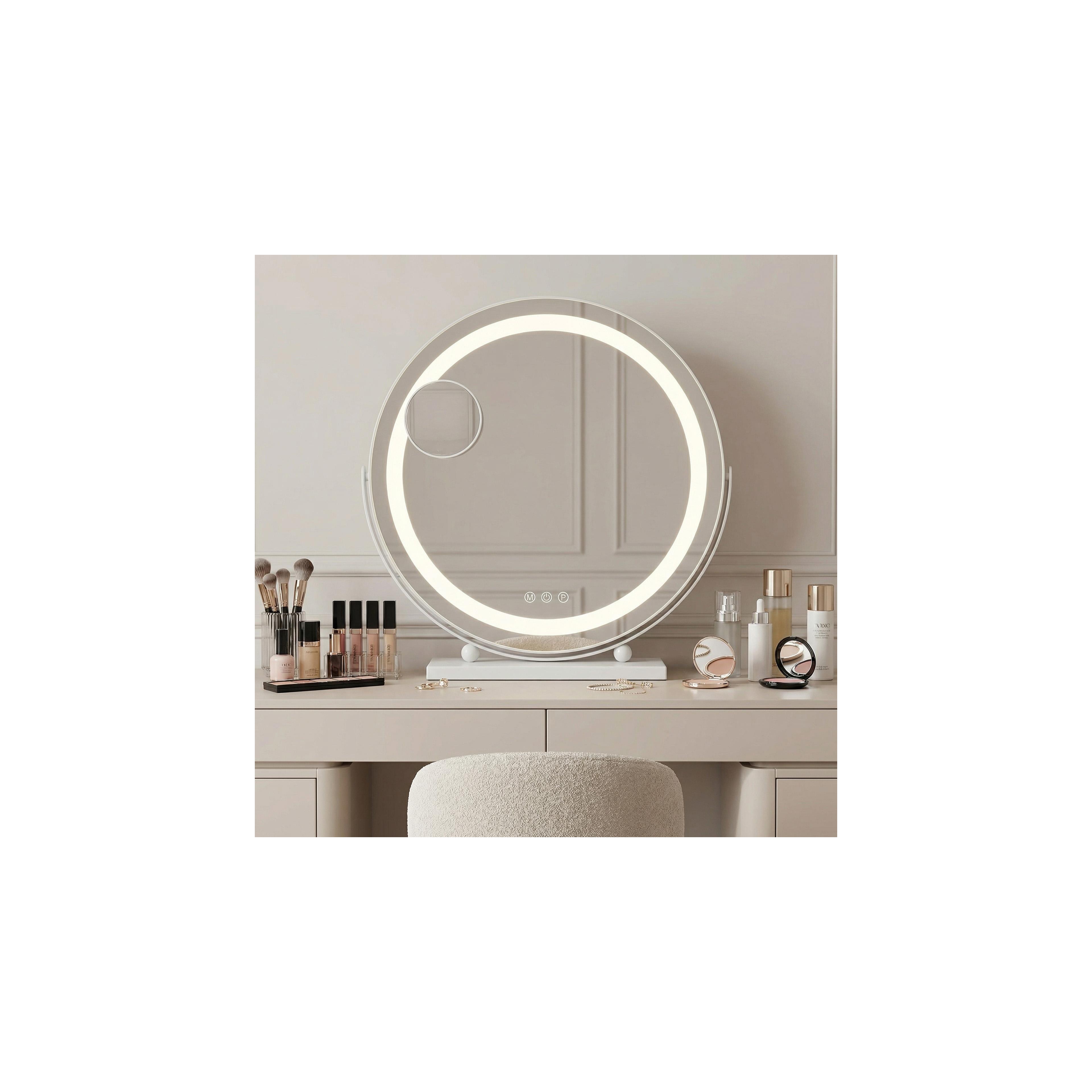 Spiegel LED MAKE-UP White 40 cm