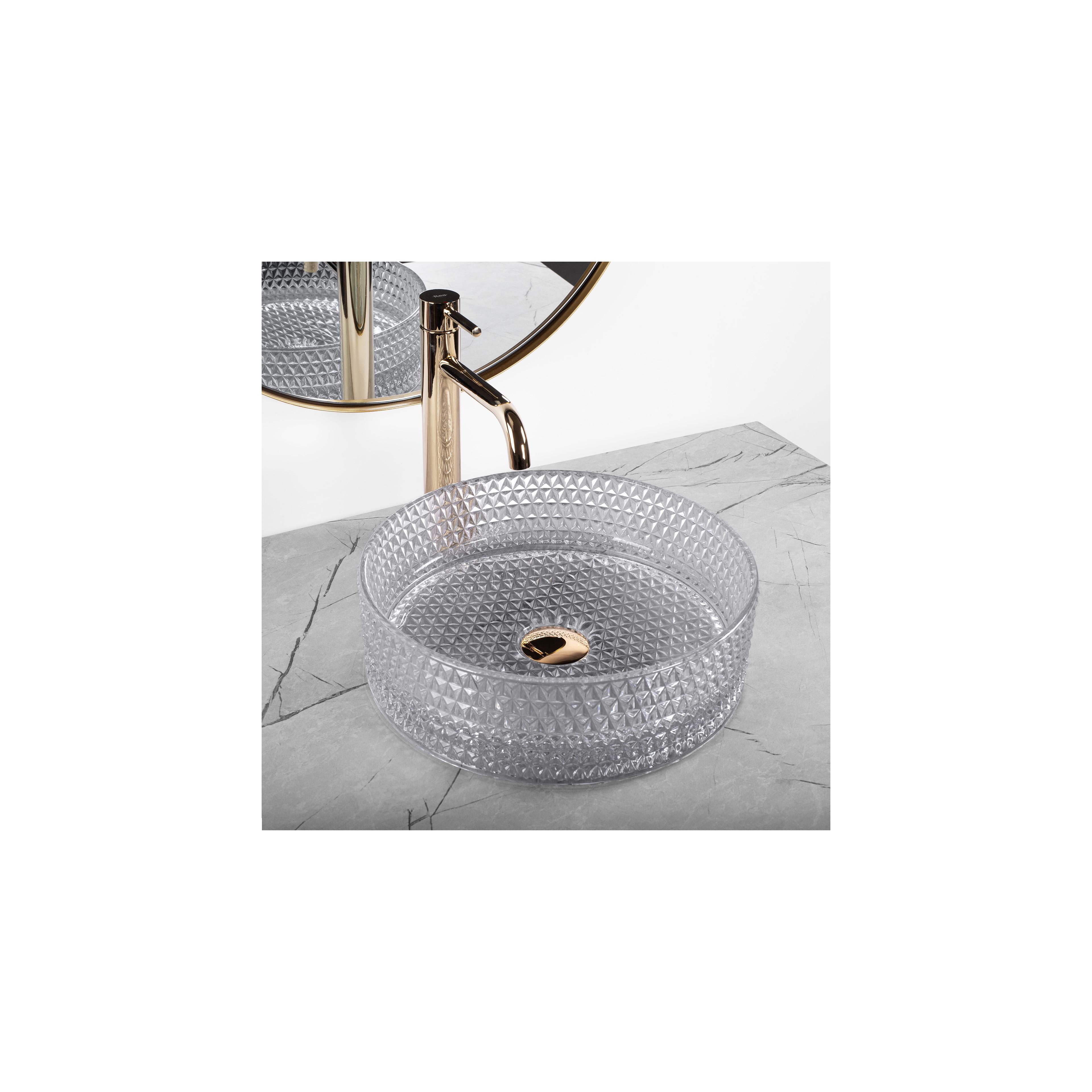 Aufsatzwaschbecken Rea Cristal Light Grey