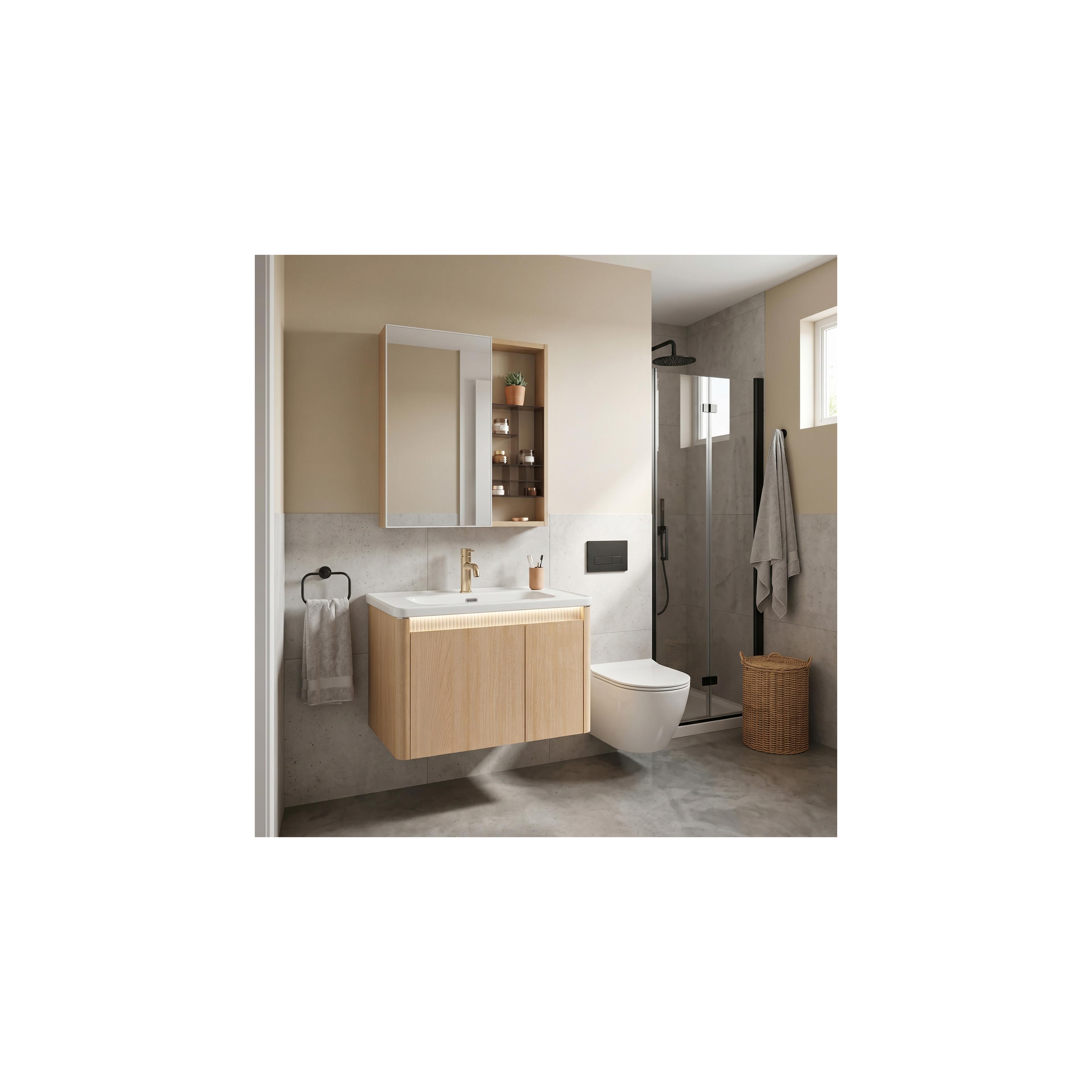 Set kupaonskog namještaja s umivaonikom DE07-70 Oak 70CM