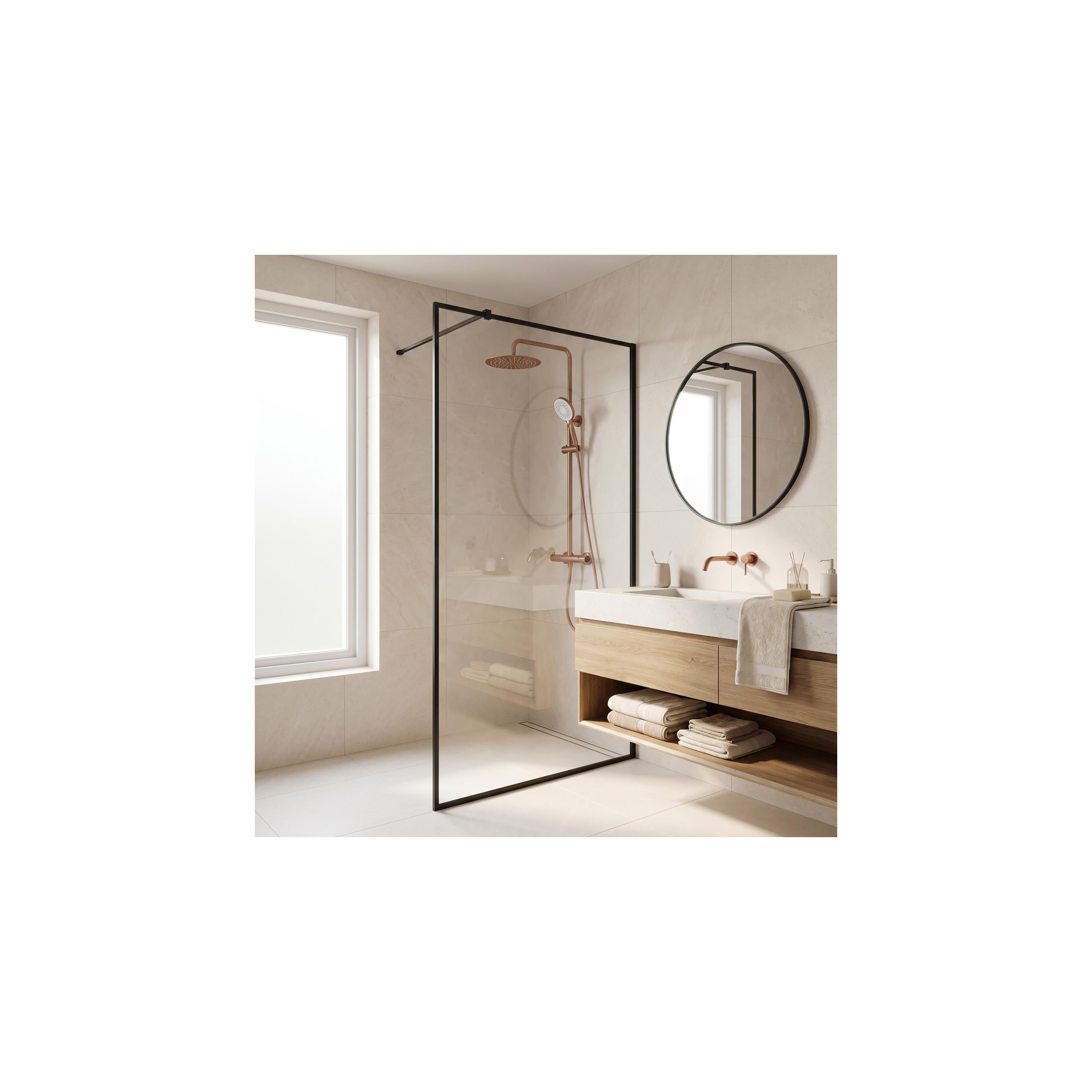 Kit de douche avec thermostat Drop Brush Copper