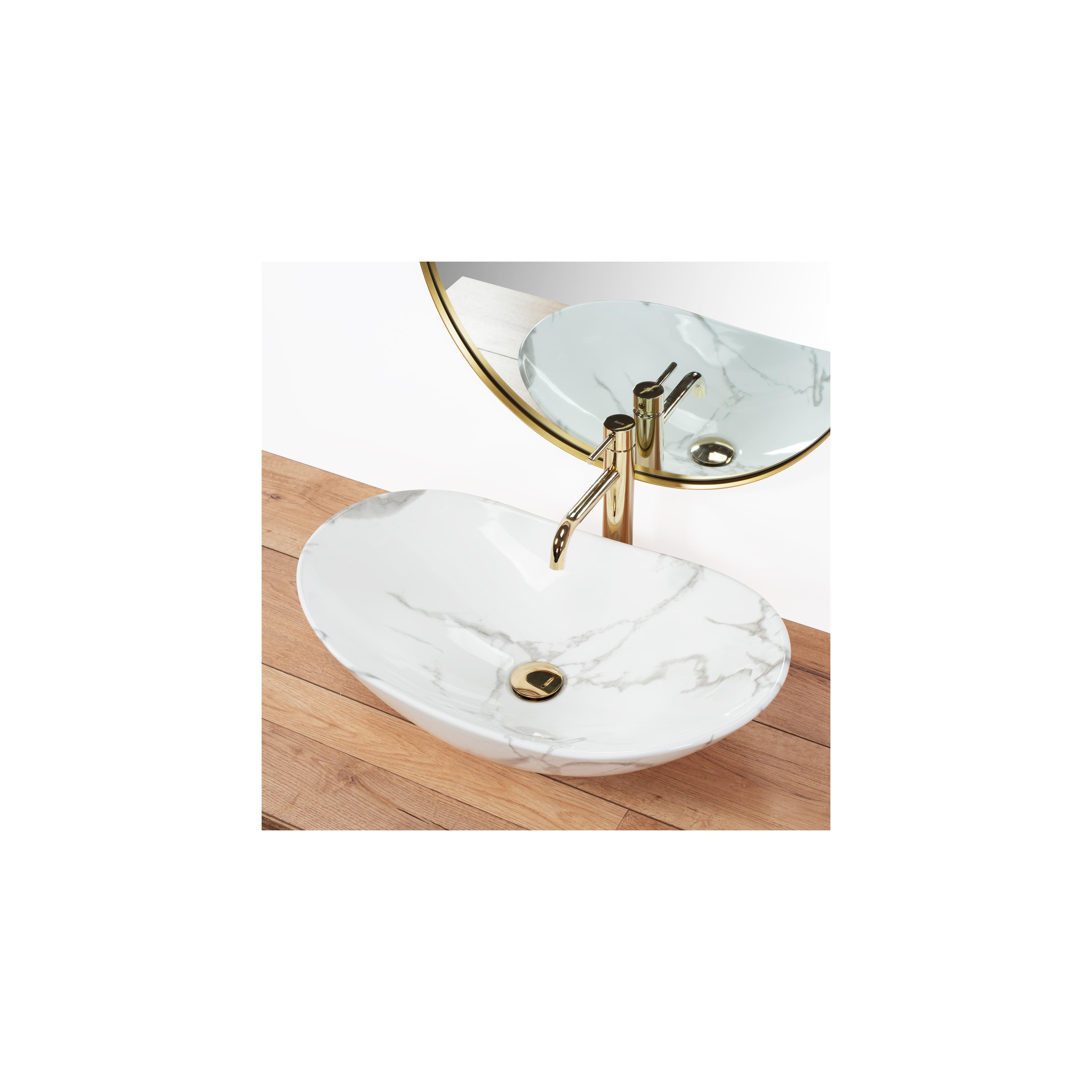 Aufsatzwaschbecken REA Royal Marmo Shiny