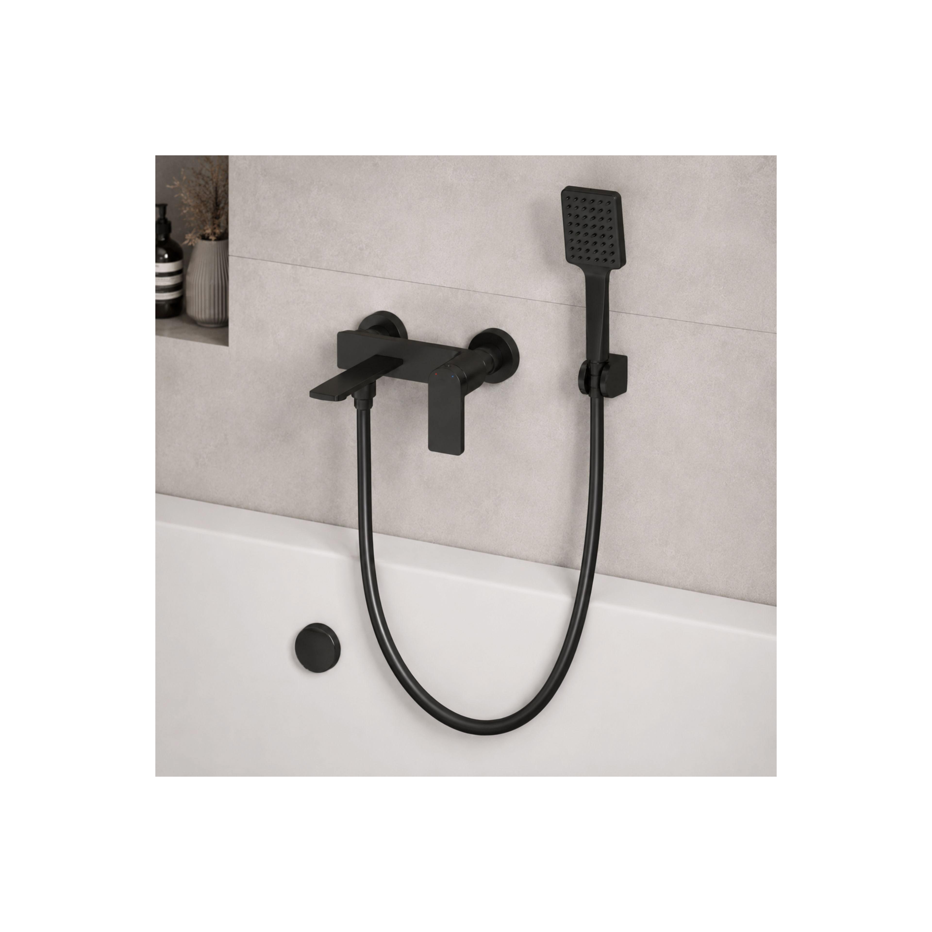 Duschschlauch mit Verdrehschutz Rea Black 150 cm