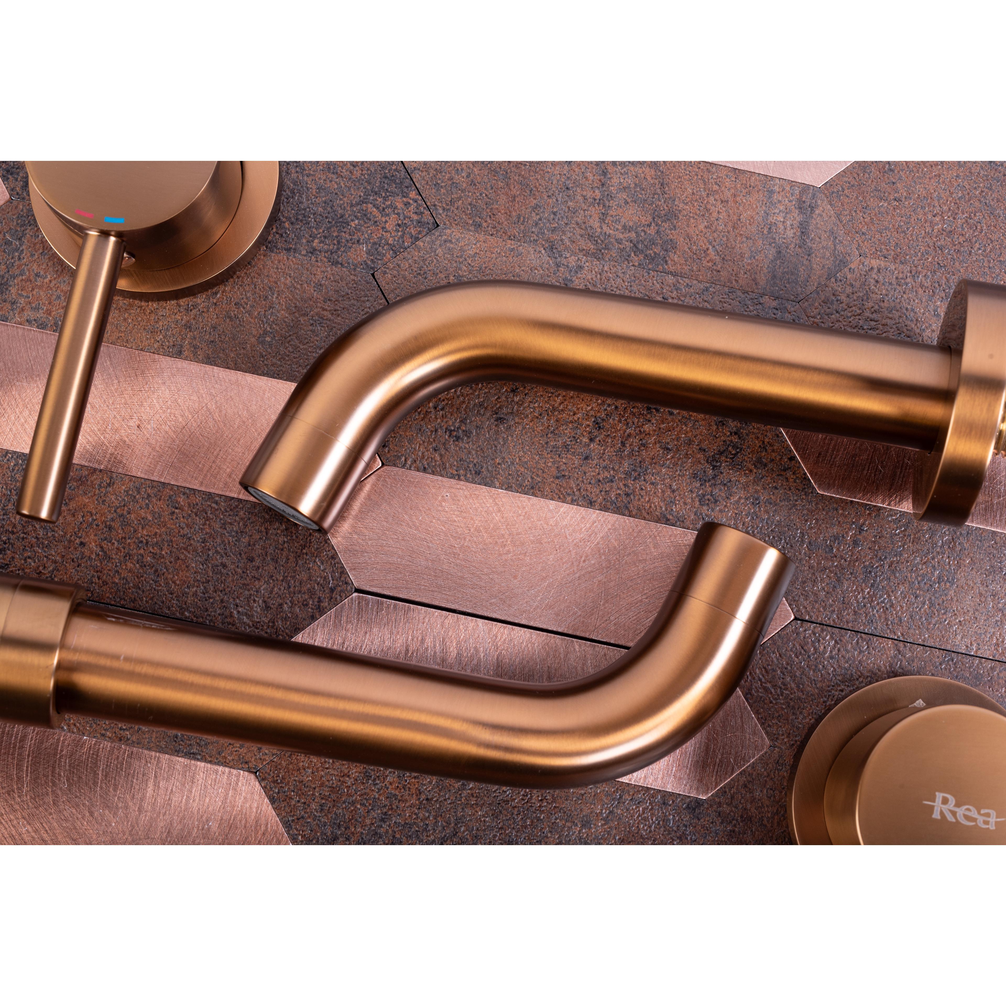 Robinet encastré Rea Lungo Copper Brush + BOX