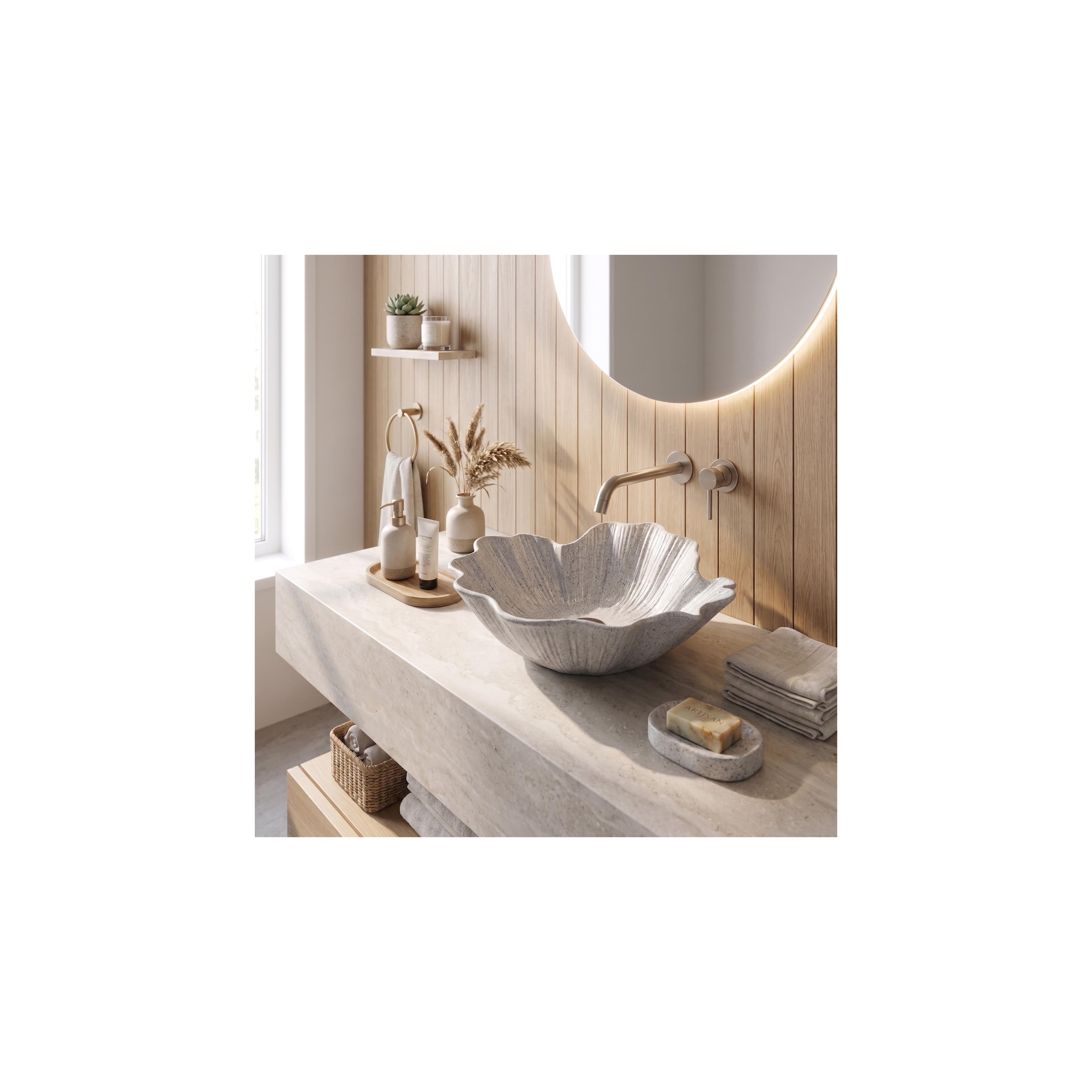 Aufsatzwaschbecken Rea Flower Grey