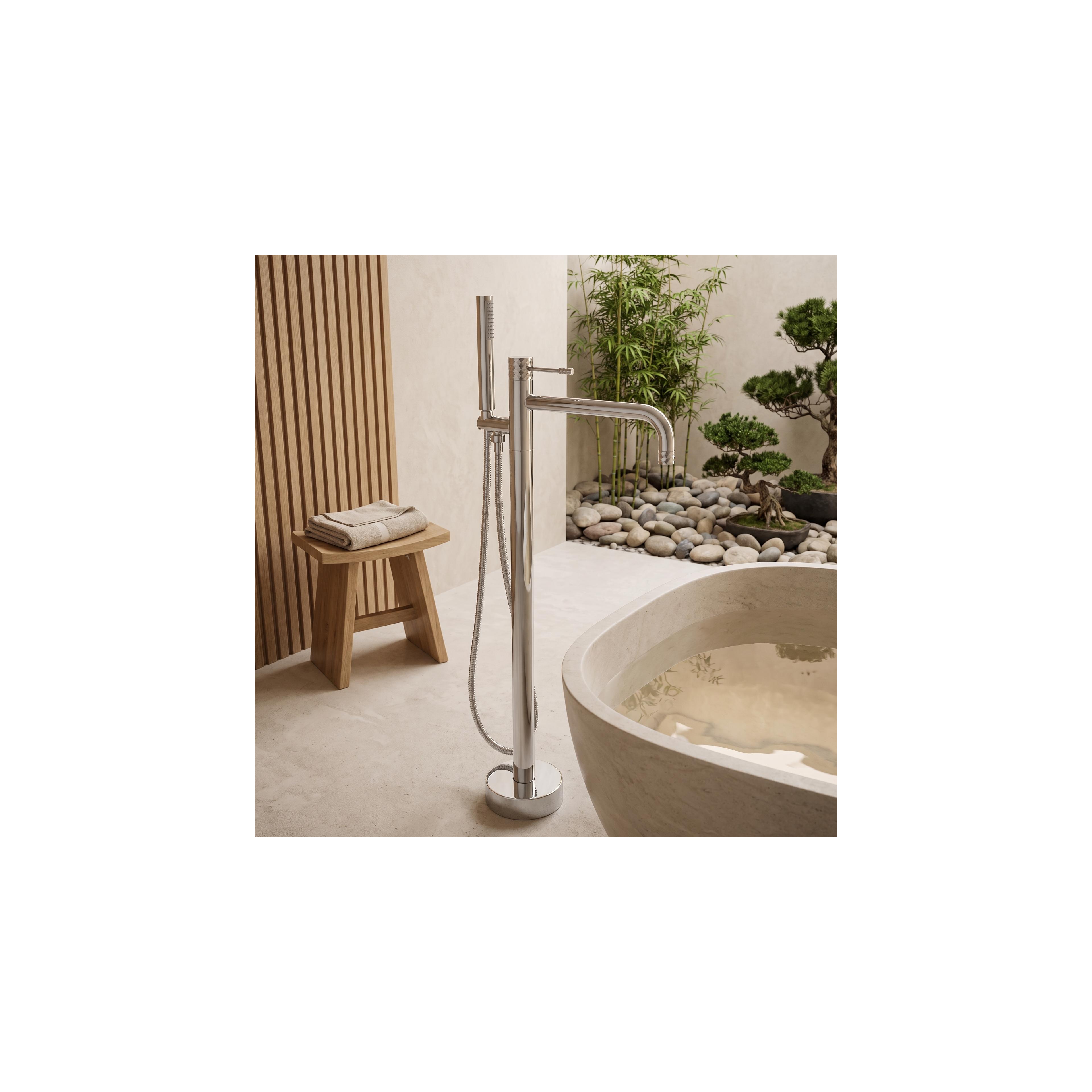 Fristående badkarsblandare Rea Lungo Diamond Chrome