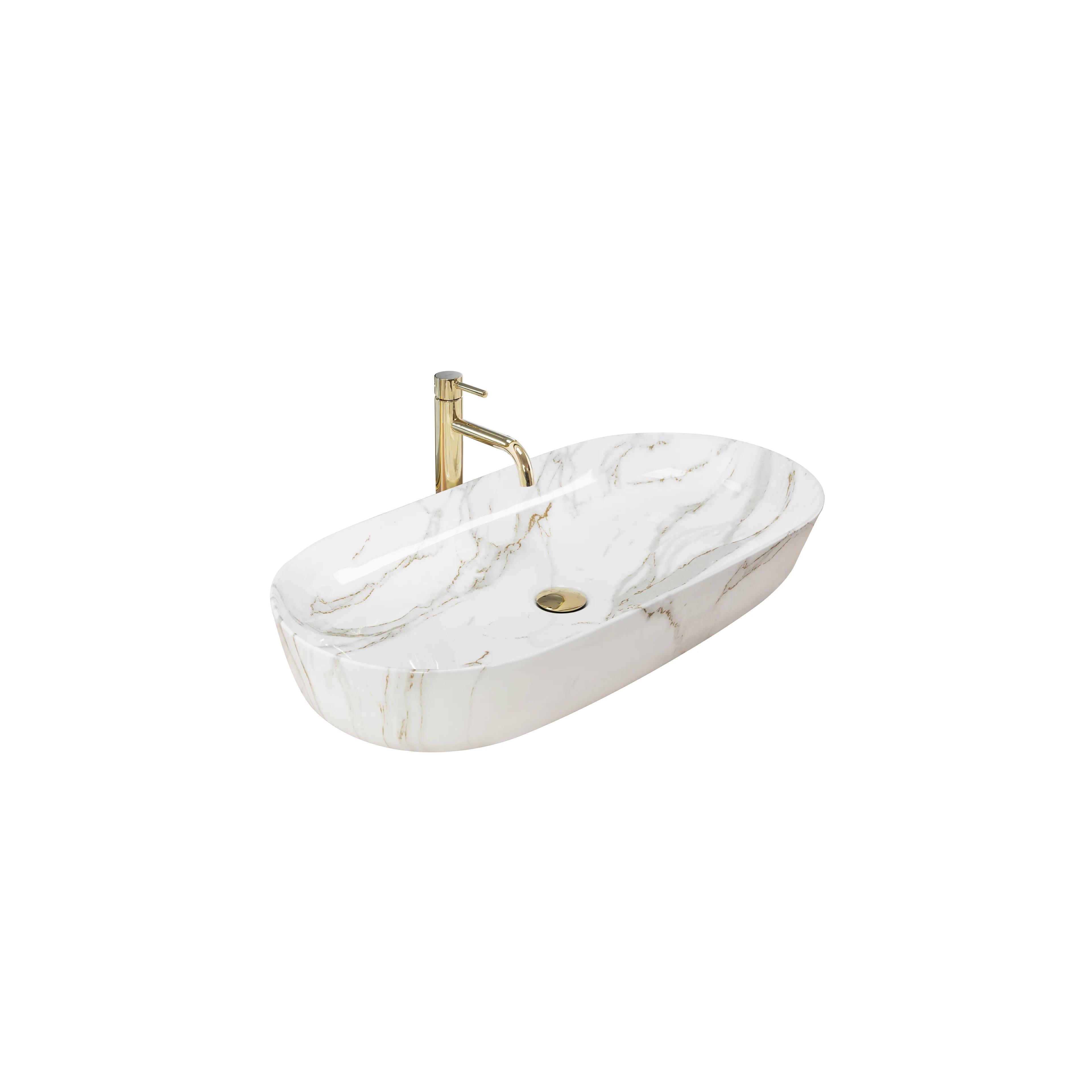 Aufsatzwaschbecken REA CLEO 81 Shiny Aiax