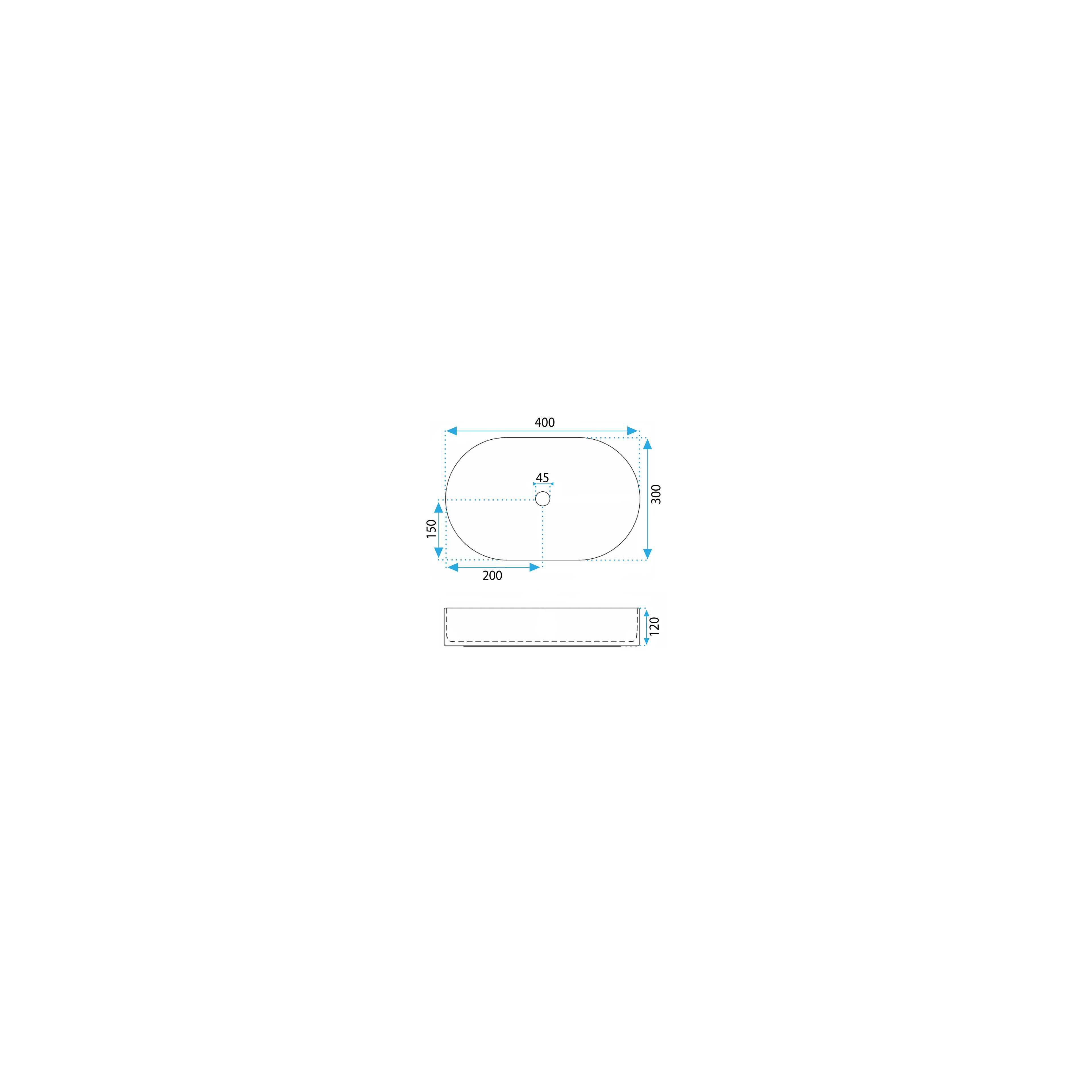 Countertop washbasin Rea Vanda 40 Mini