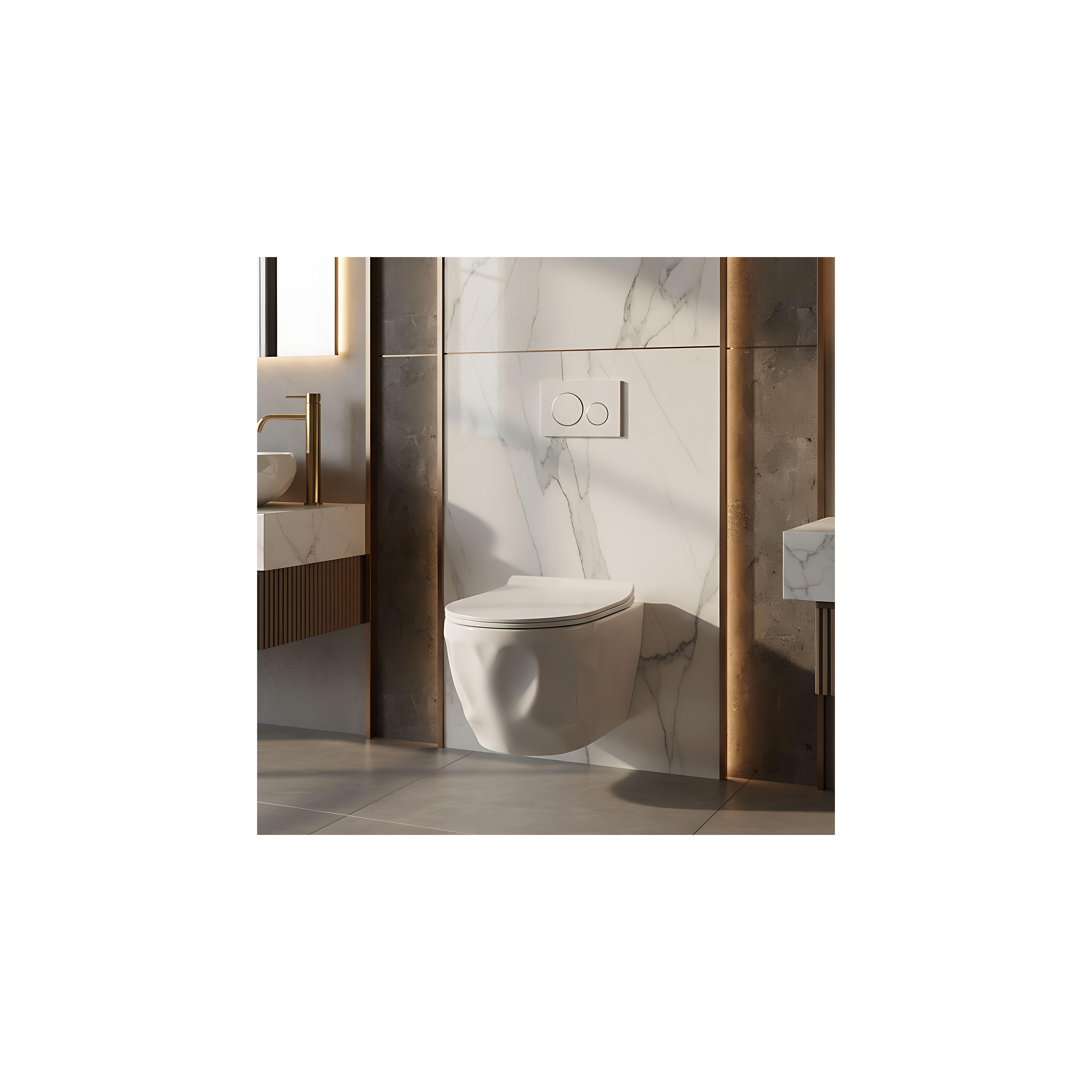 WC Schüssel Randlos Rea Gustavo Rimless