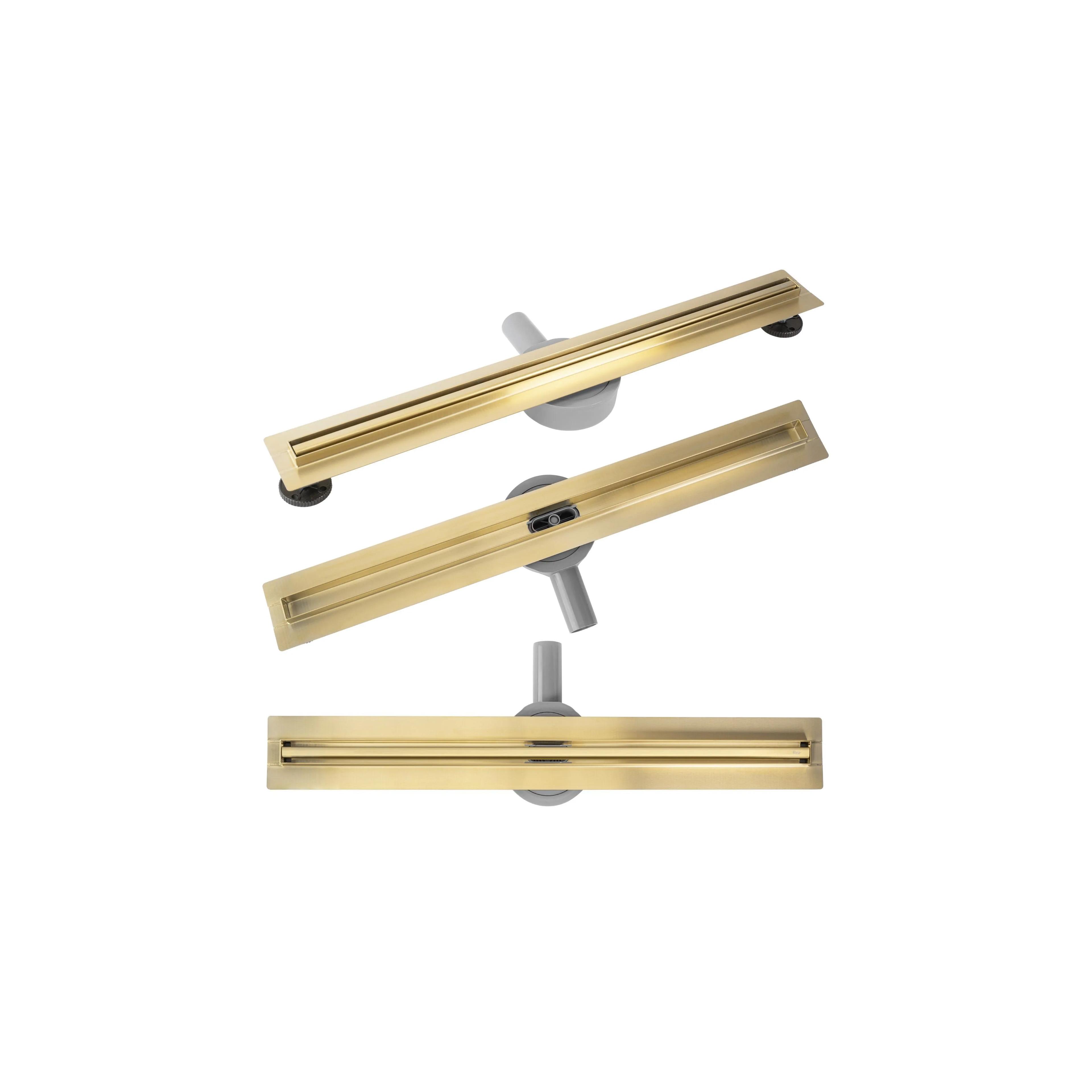 Linijski odtok REA Neox Slim pro Brush Gold 100