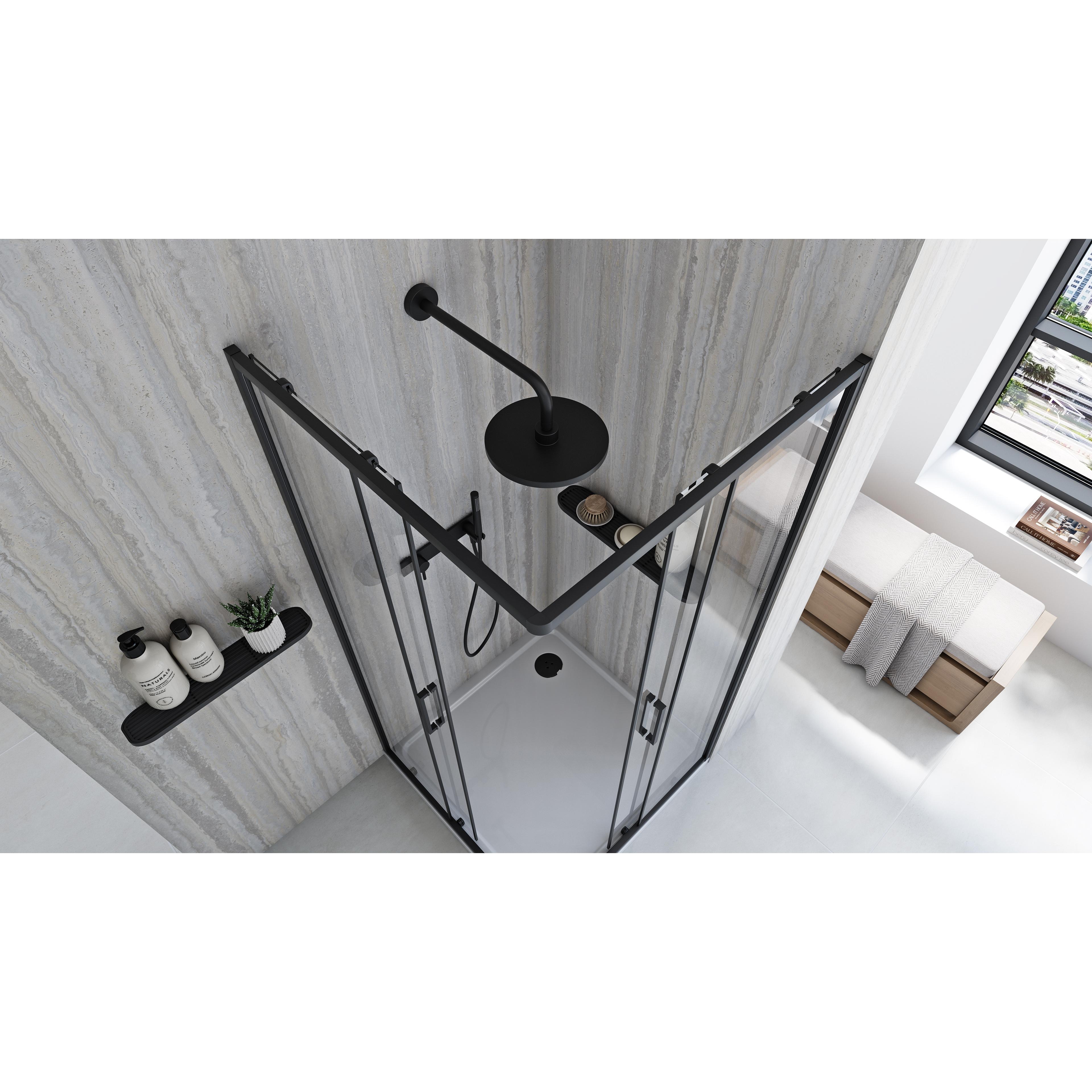 Duschkabine Rea City  90x90 Black