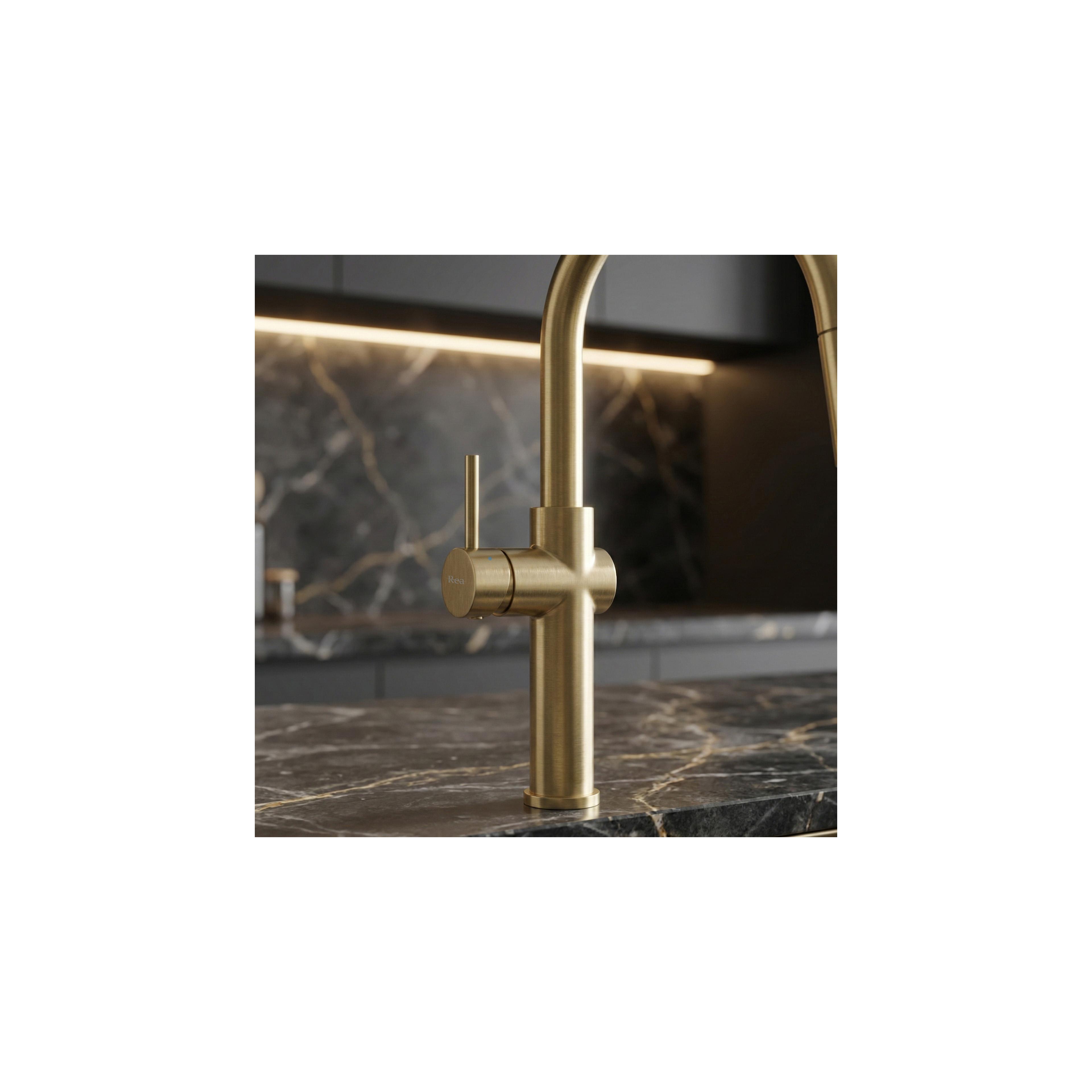 Küchearmatur Rea Fresh High Gold Brush