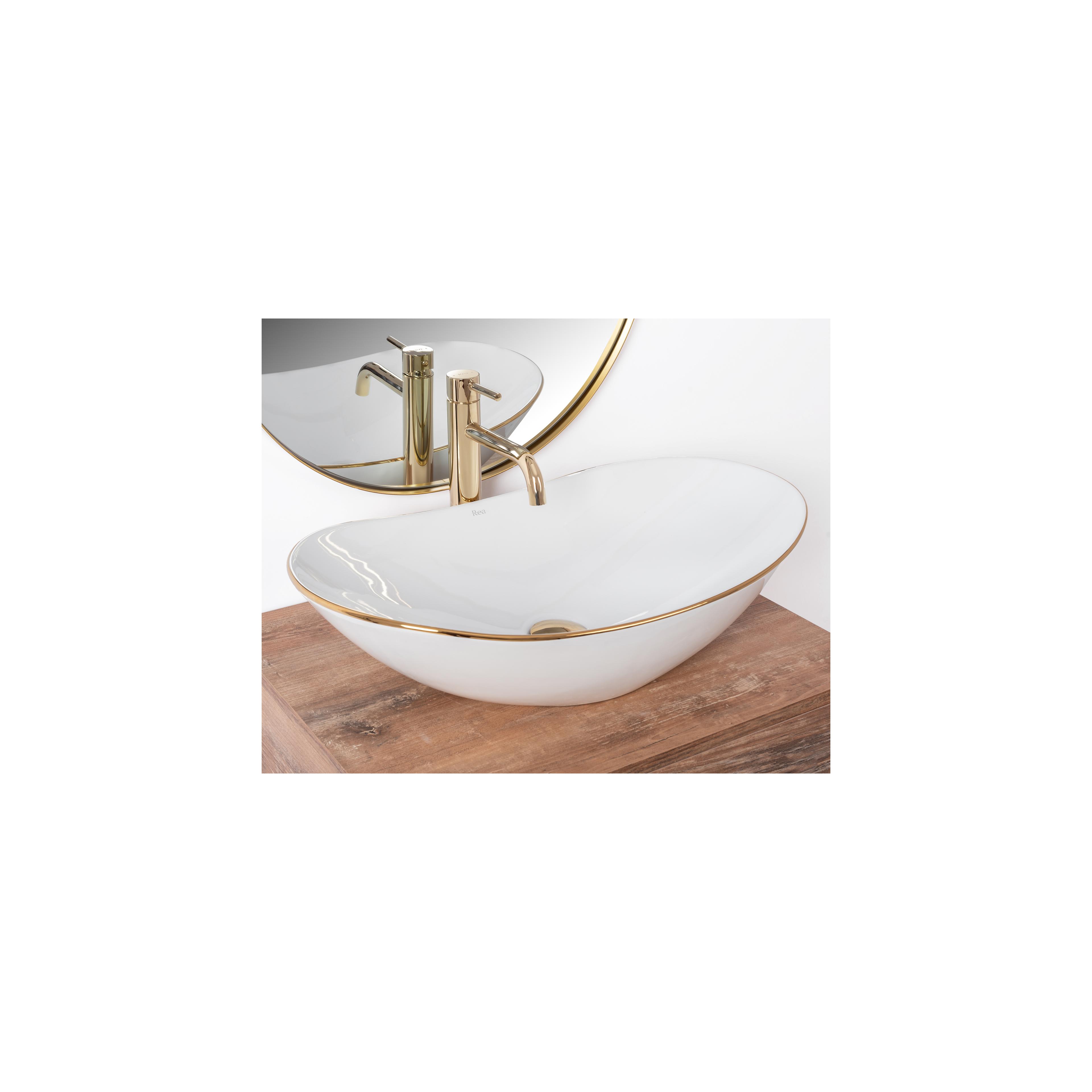 Aufsatzwaschbecken Rea Royal Gold Edge