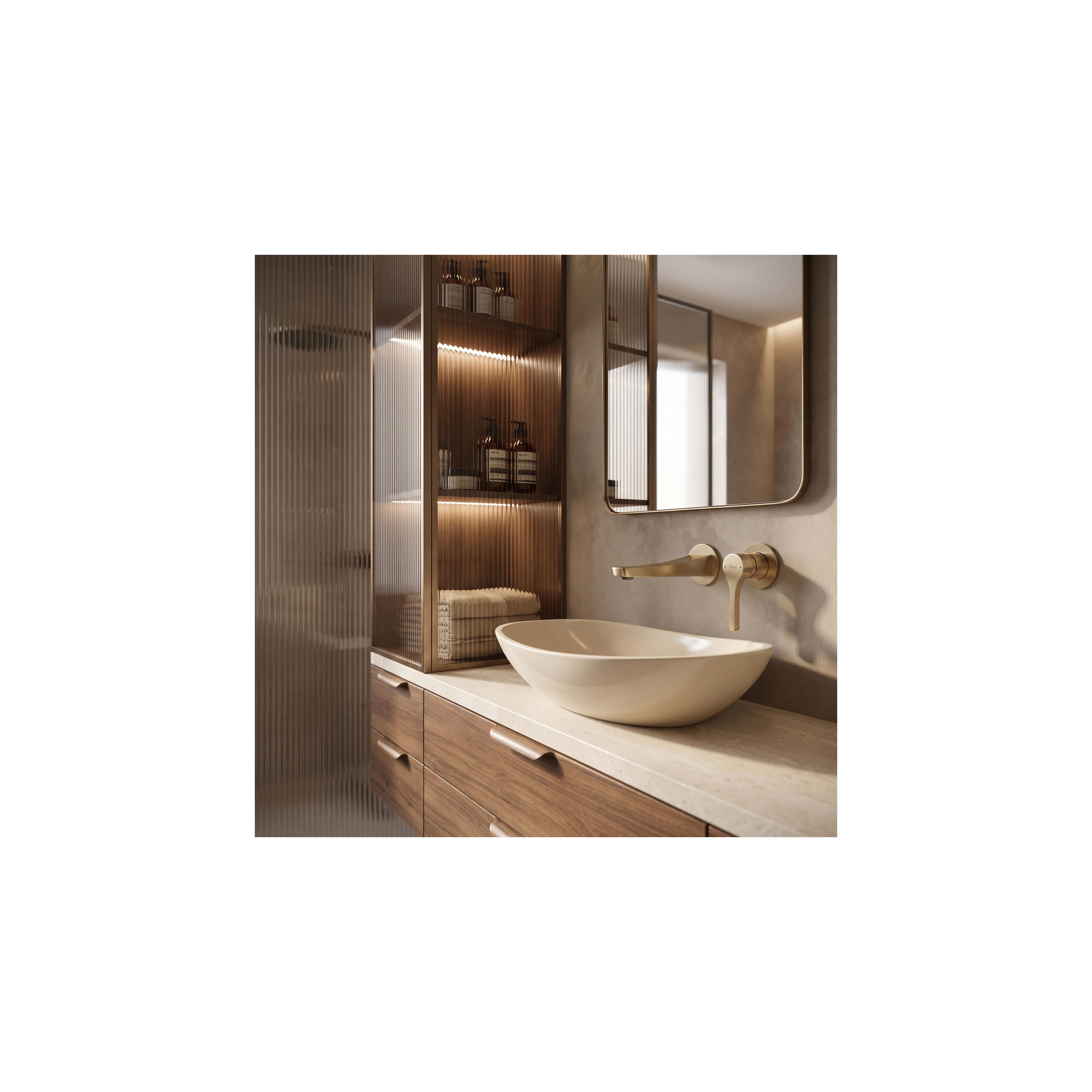 Mitigeur de lavabo encastrable REA Maxim Brush Gold + BOX