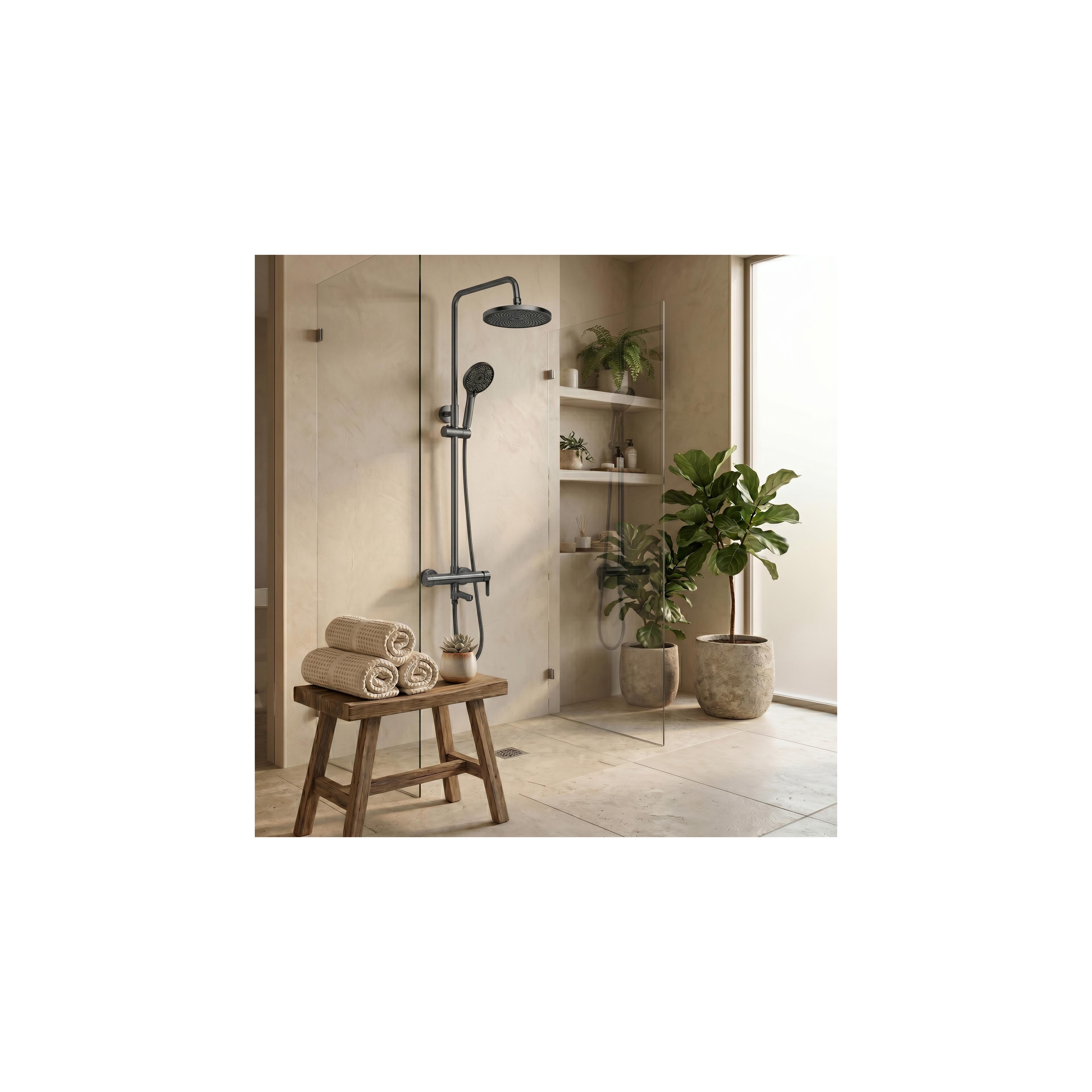 Thermostat Duschset Lungo Diamond Gold