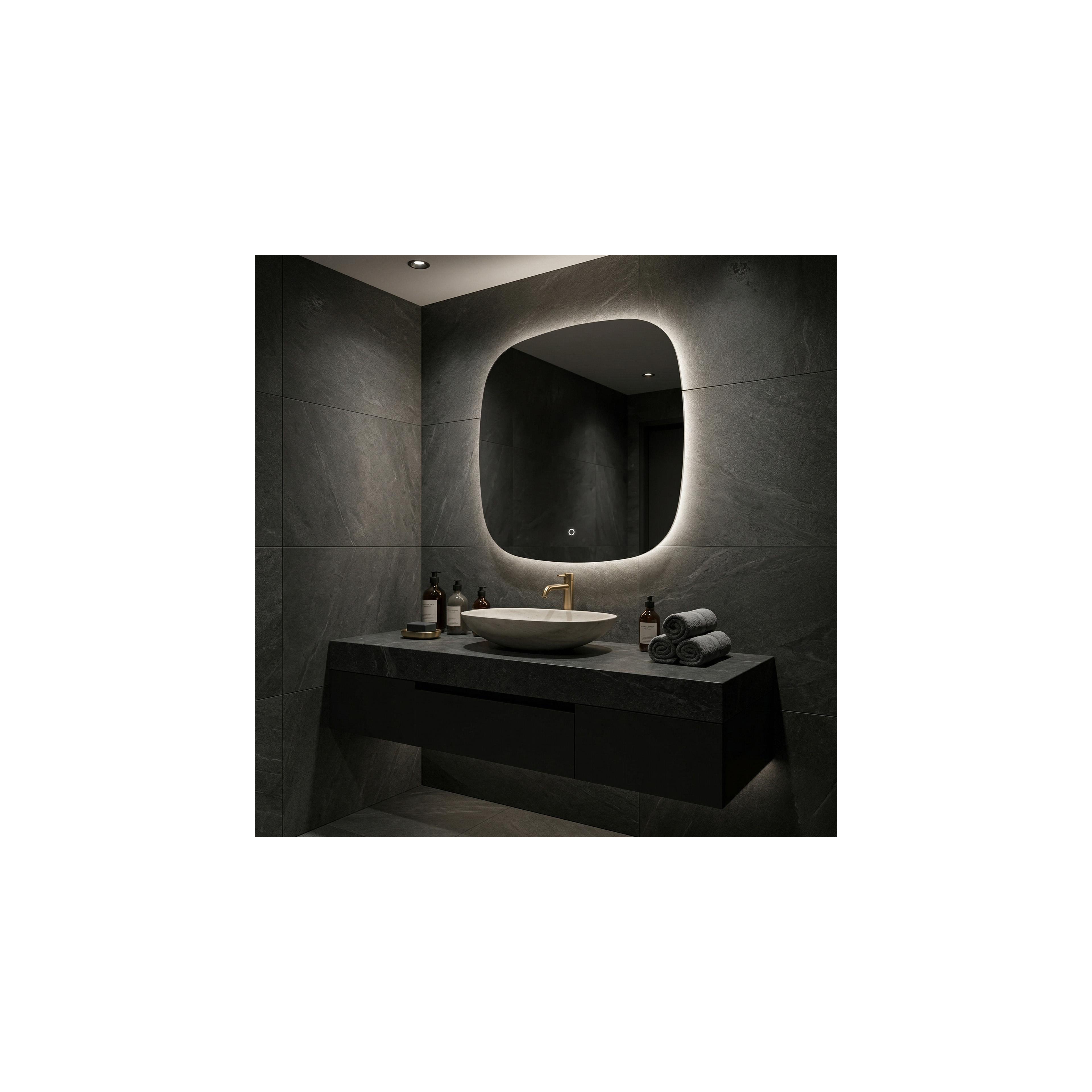 Spiegel LED 70x70cm TOP