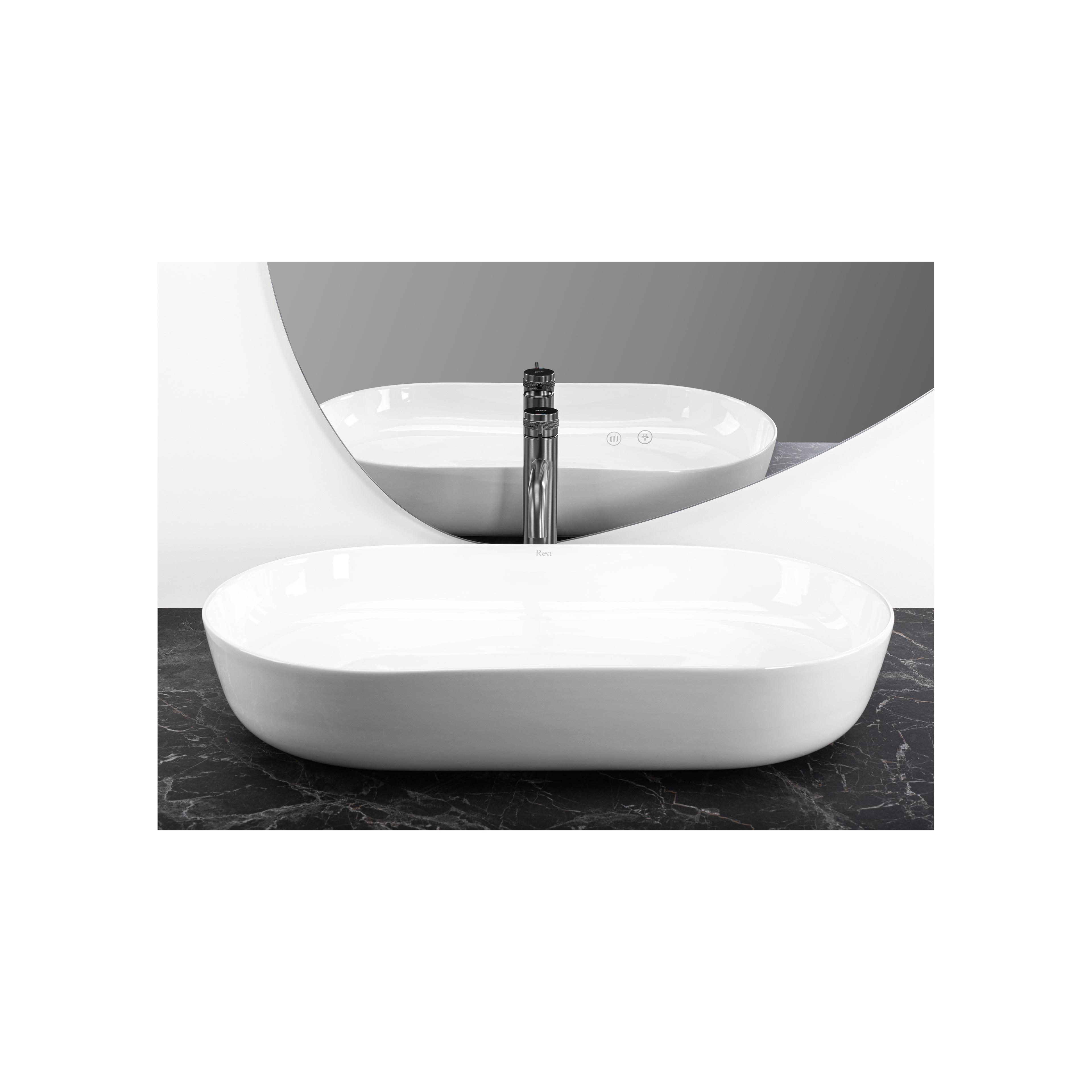 Aufsatzwaschbecken CLEO 71 white – REA